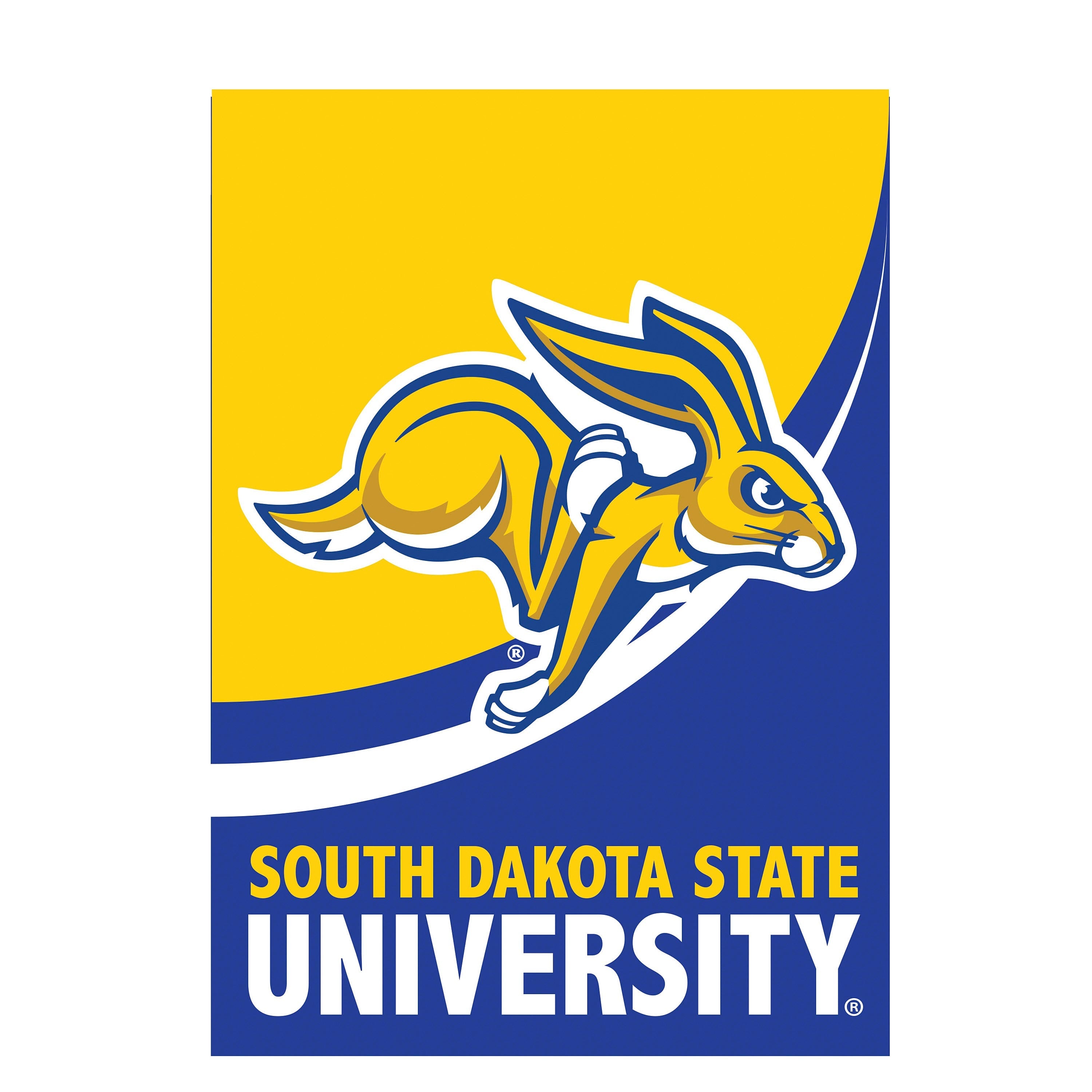 South Dakota State University Burlap Flag House Size - Sports Collectibles, Sports Memorabilia, Sports Fan Shop, Sports Gifts