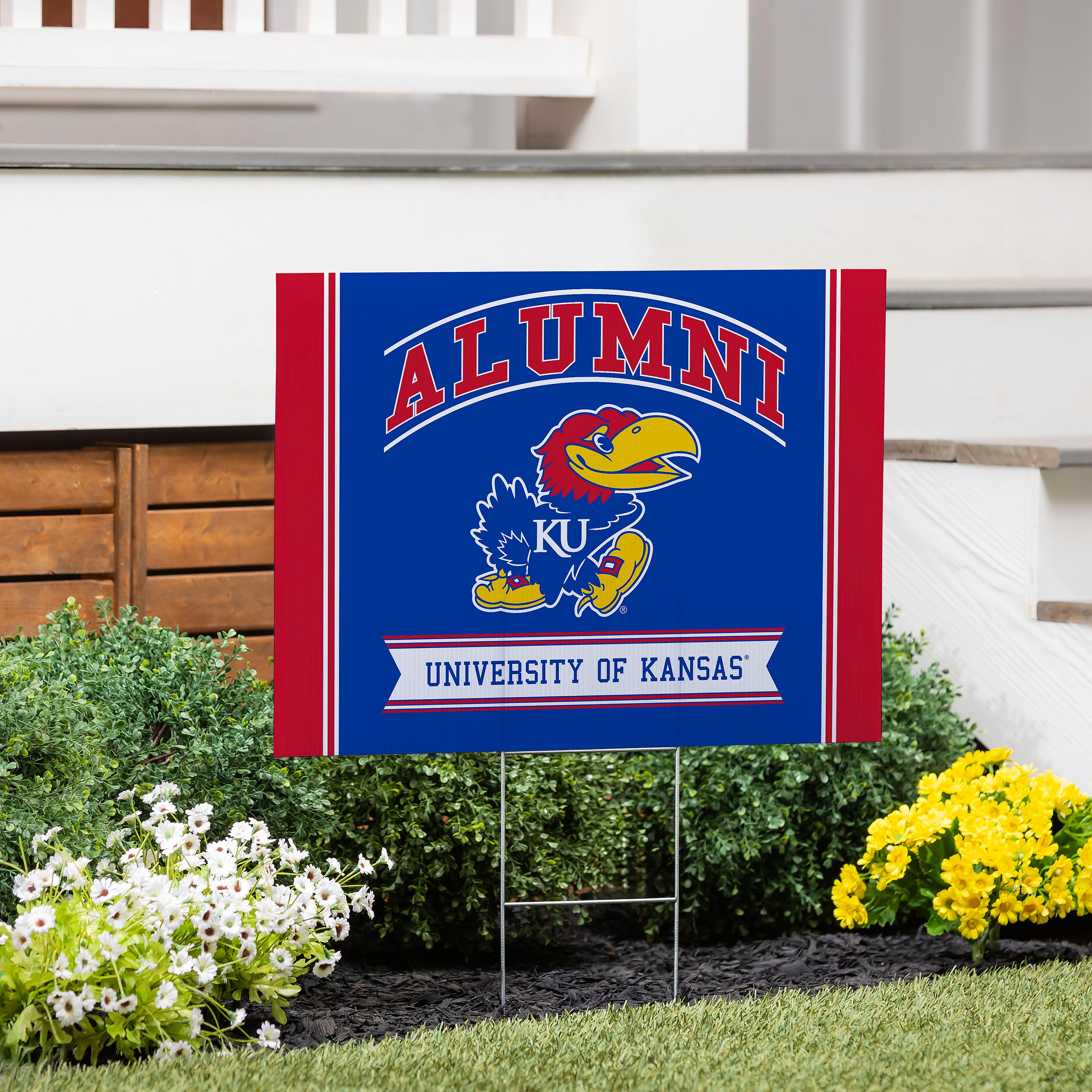 University of Kansas Coroplast Yard Sign Alumni - Sports Collectibles, Sports Memorabilia, Sports Fan Shop, Sports Gifts
