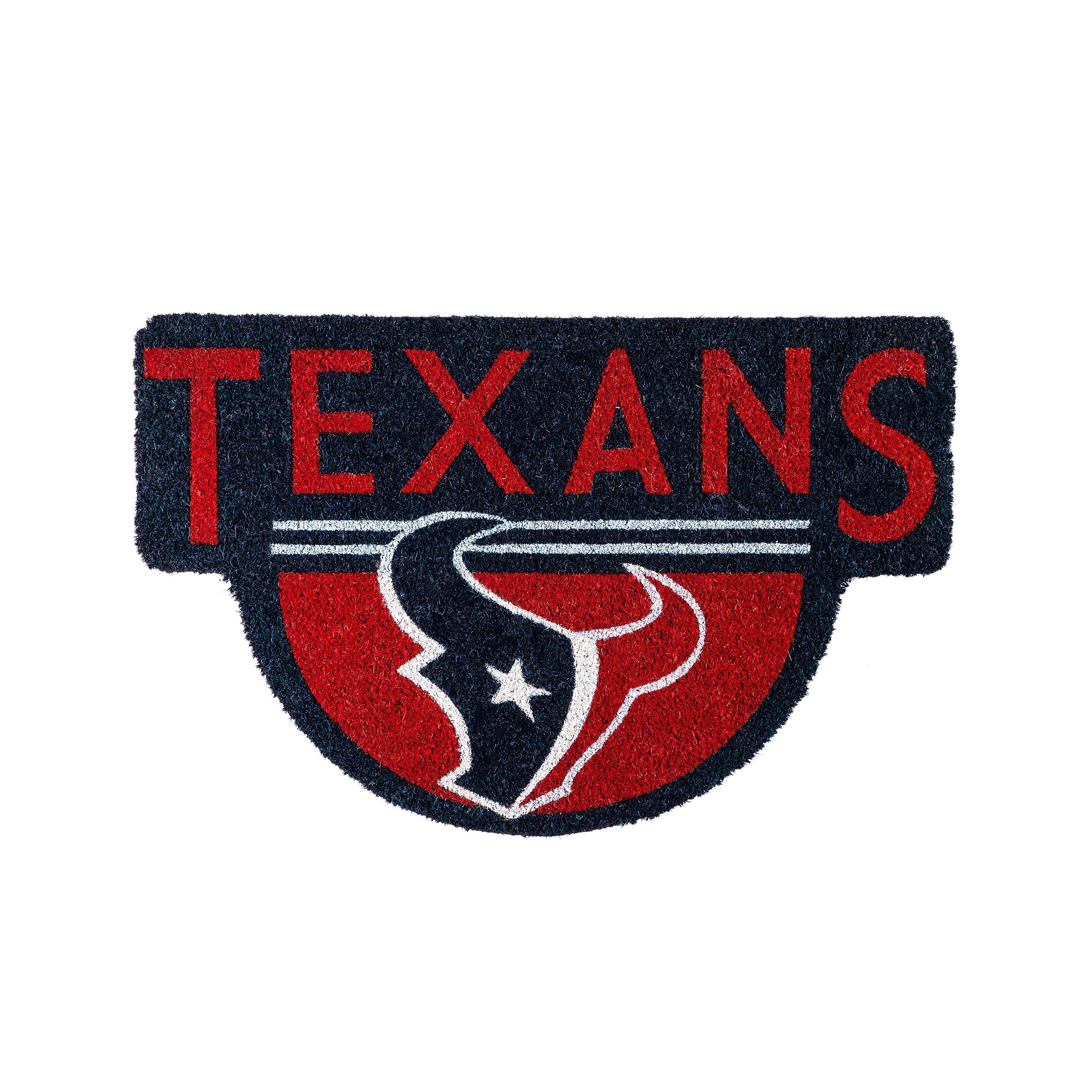 NFL Shaped Coir Door Mat, Texans - Sports Gifts, Sports Memorabilia, Sports Collectibles, Fan Shop