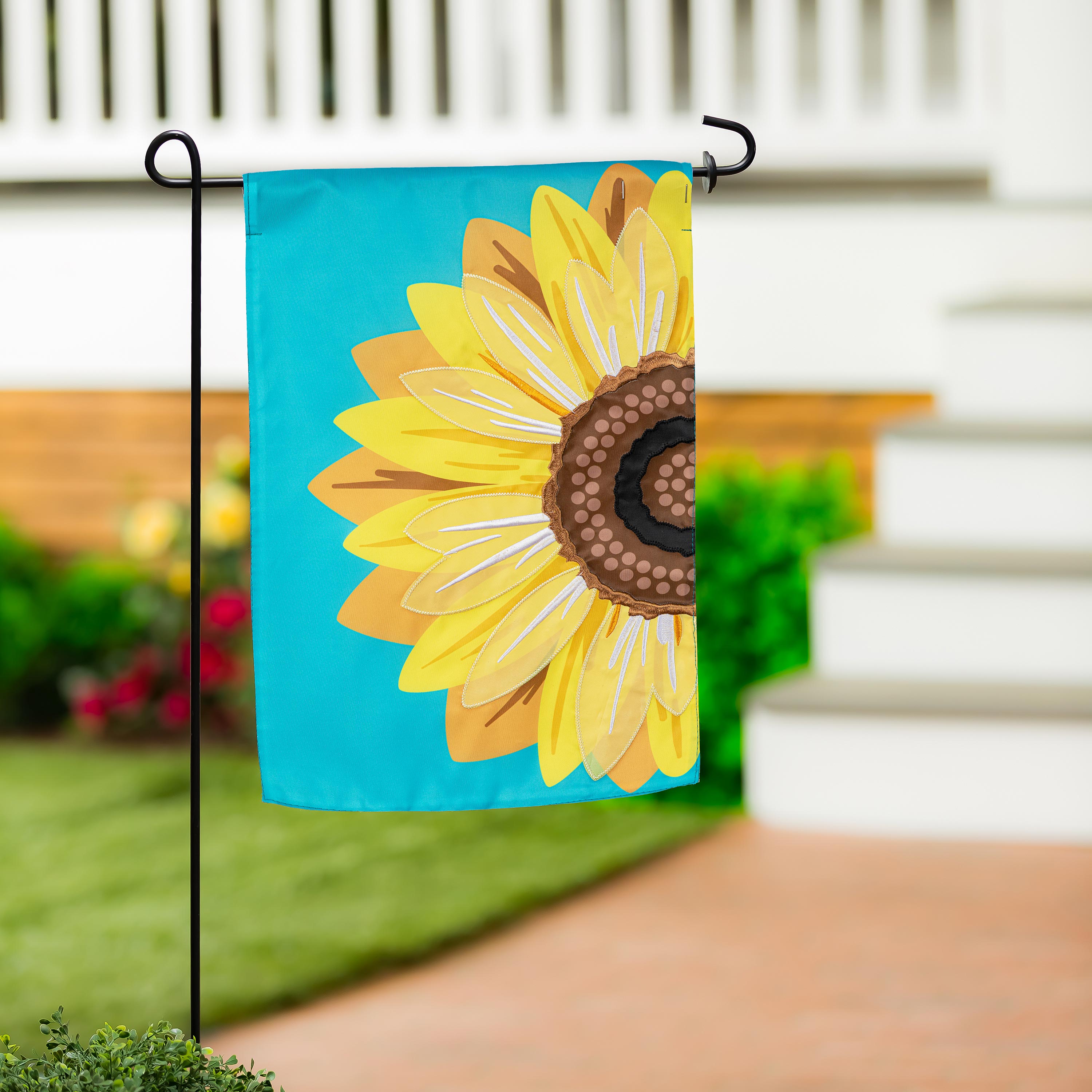 Sunflower Basic Applique Garden Flag - Sports Collectibles, Sports Memorabilia, Sports Fan Shop, Sports Gifts