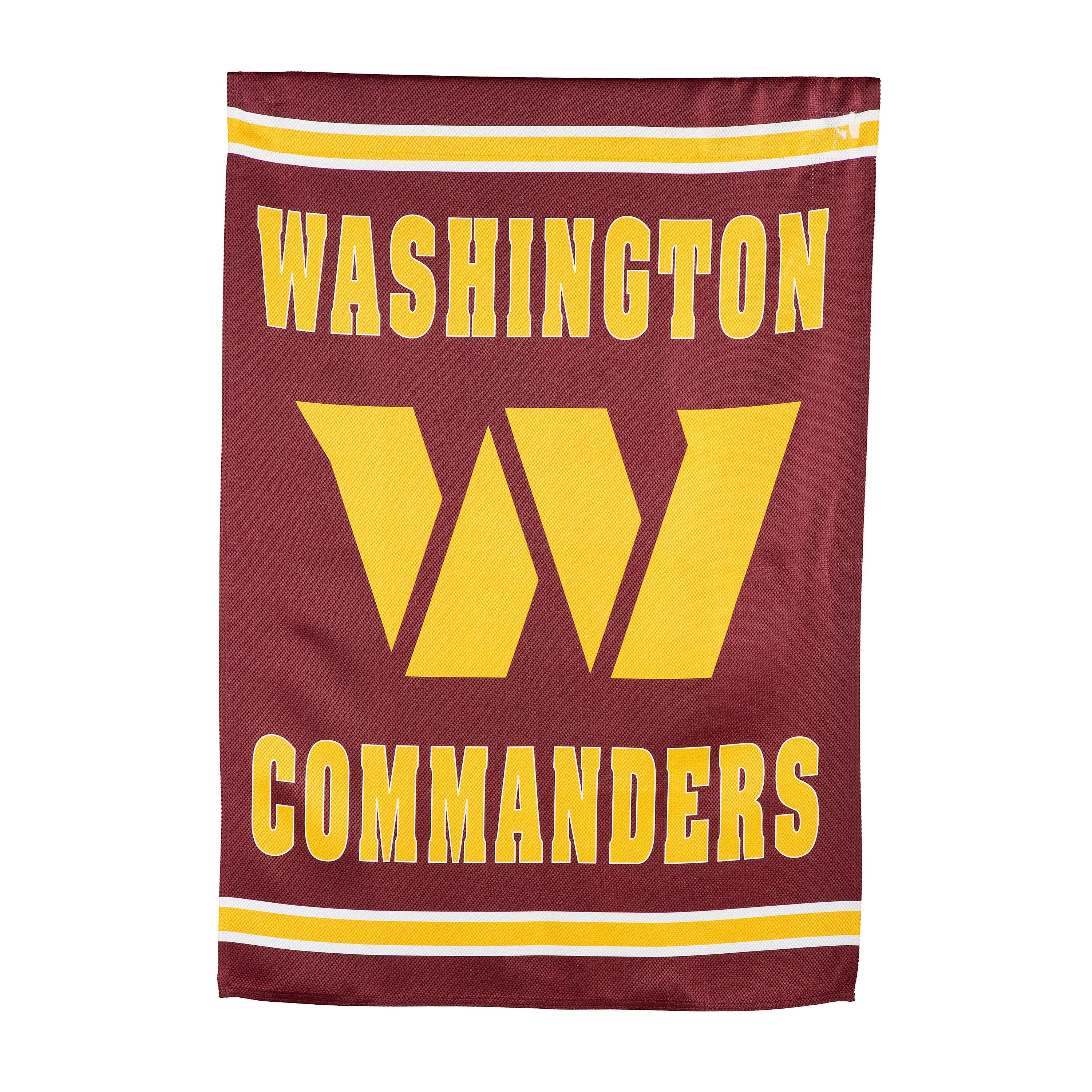Embossed Suede Flag, House Size, Washington Commanders - Sports Gifts, Sports Memorabilia, Sports Collectibles, Fan Shop