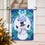 Winter Snowman Suede Garden Flag - Sports Collectibles, Sports Memorabilia, Sports Fan Shop, Sports Gifts