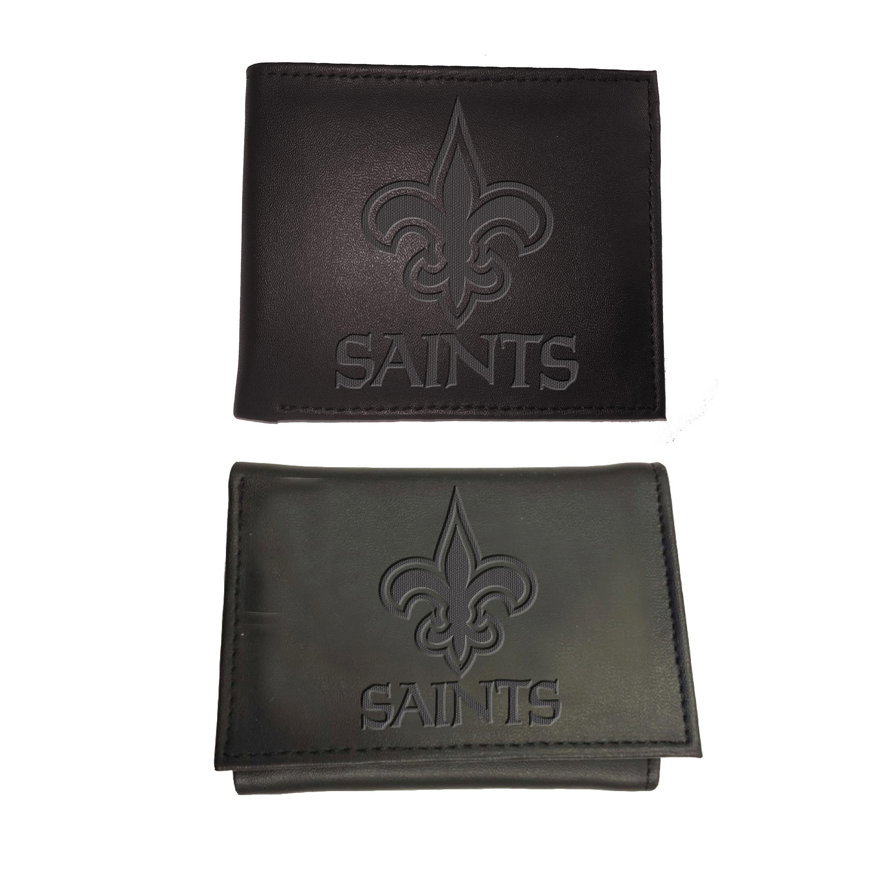 New Orleans Saints, Bi-Fold and Tri-Fold Wallet Gift Set, Black - Sports Collectibles, Sports Memorabilia, Sports Fan Shop, Sports Gifts