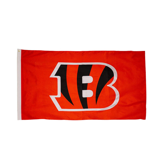 3'x5' Single Sided Flag w/ 2 Grommets, Cincinnati Bengals - Sports Gifts, Sports Memorabilia, Sports Collectibles, Fan Shop