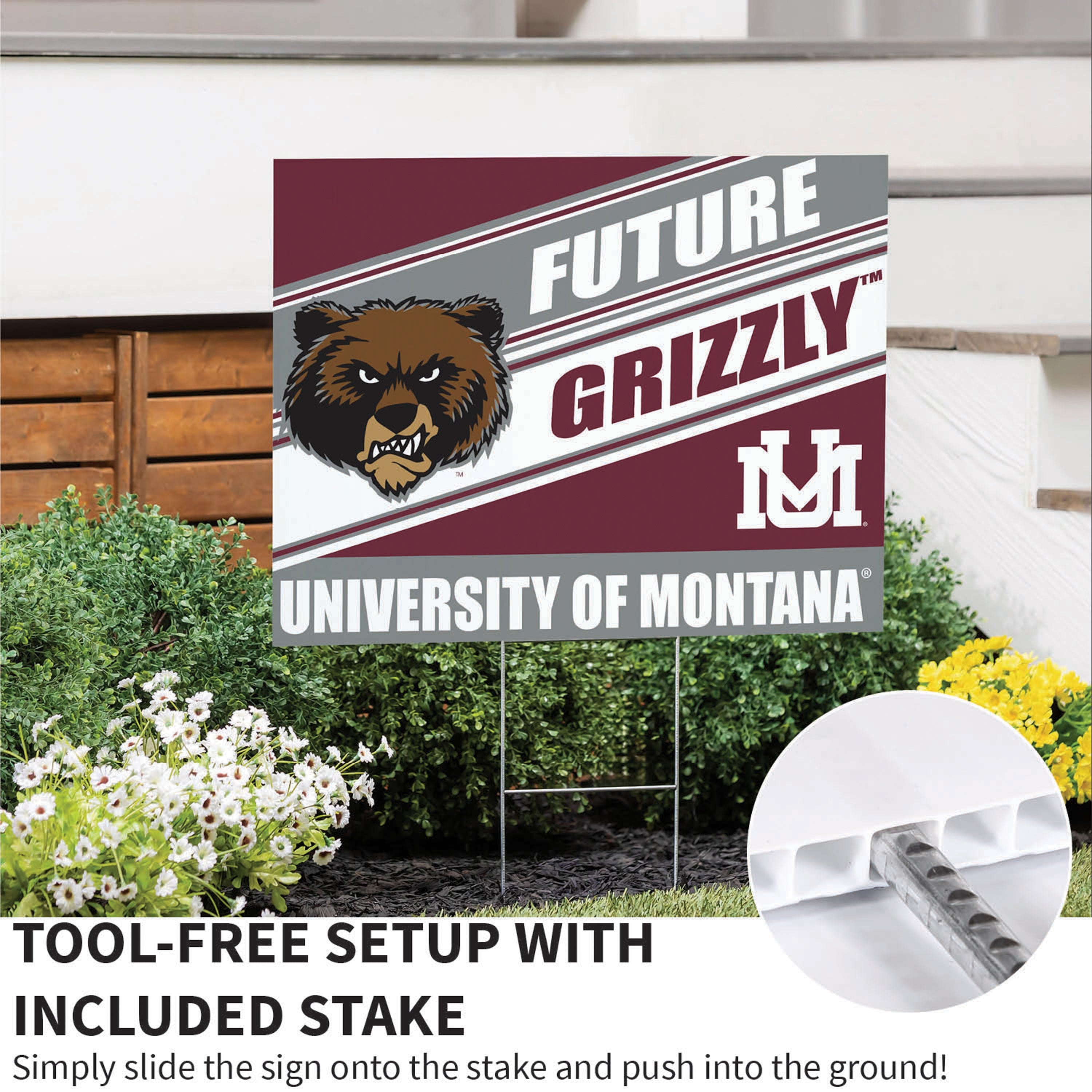 University of Montana Coroplast Yard Sign, Future Student - Sports Collectibles, Sports Memorabilia, Sports Fan Shop, Sports Gifts