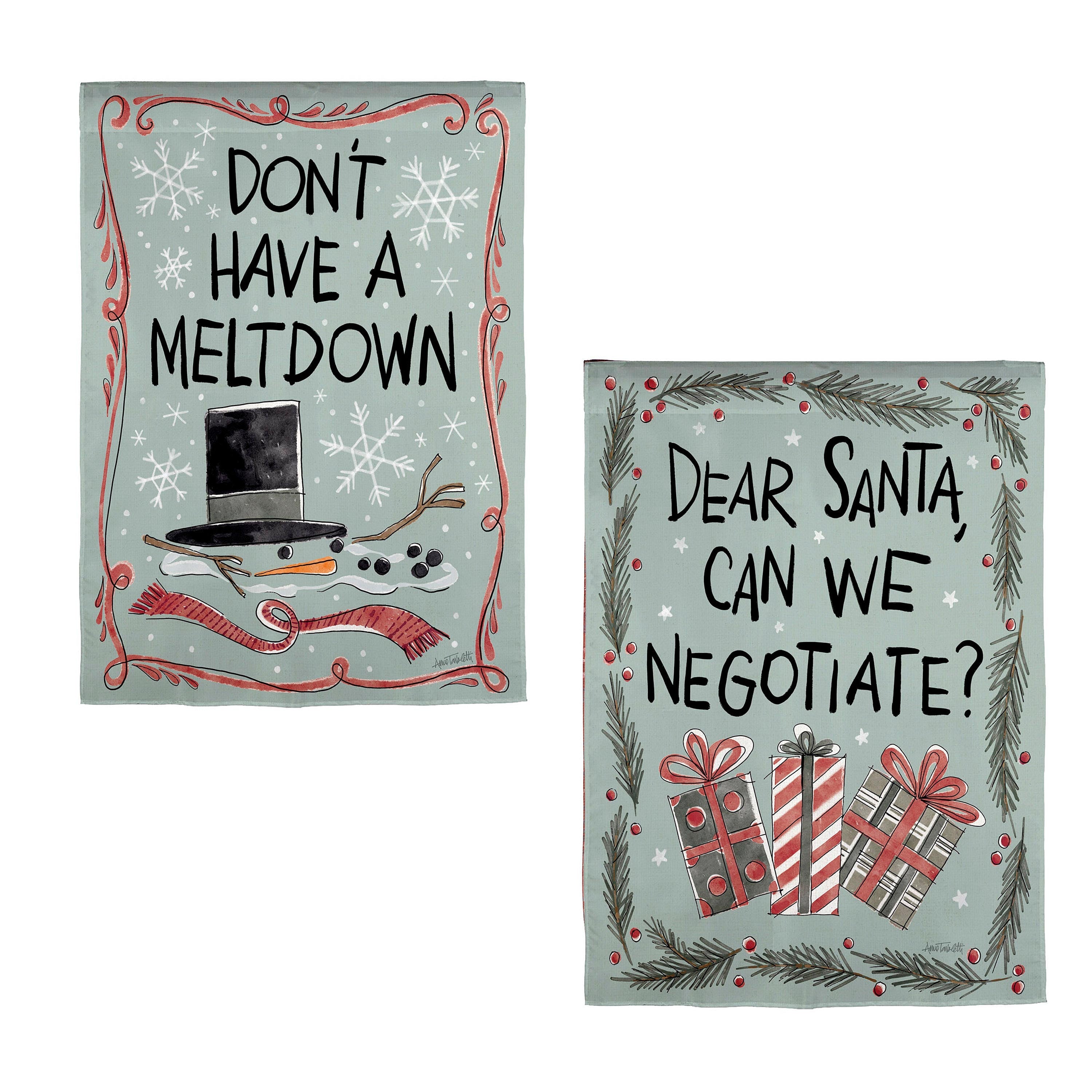 Holiday Fun Reversible Suede House Flag - Sports Collectibles, Sports Memorabilia, Sports Fan Shop, Sports Gifts