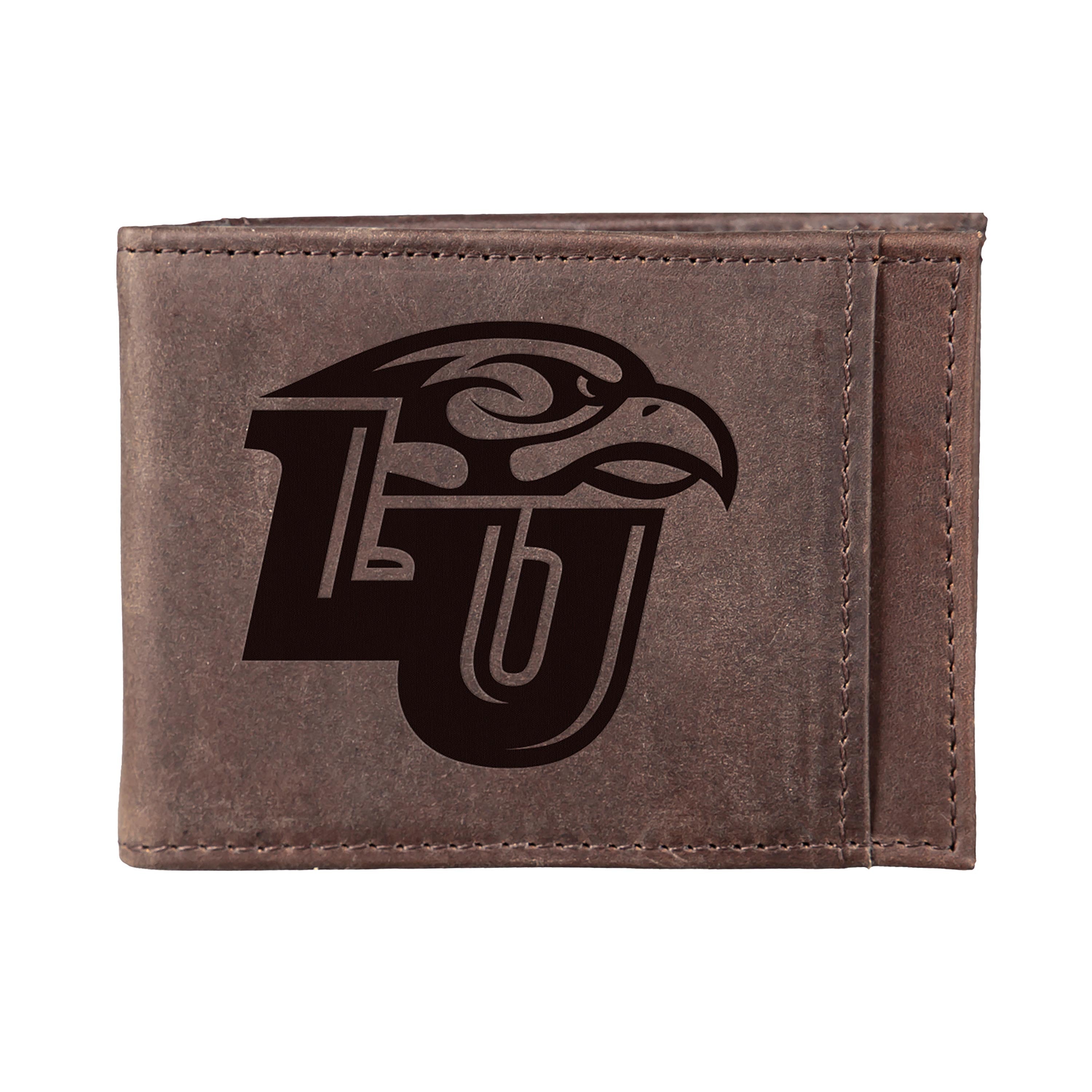 Front Pocket Wallet w/ RFID Blocking, Liberty University, Brown - Sports Collectibles, Sports Memorabilia, Sports Fan Shop, Sports Gifts