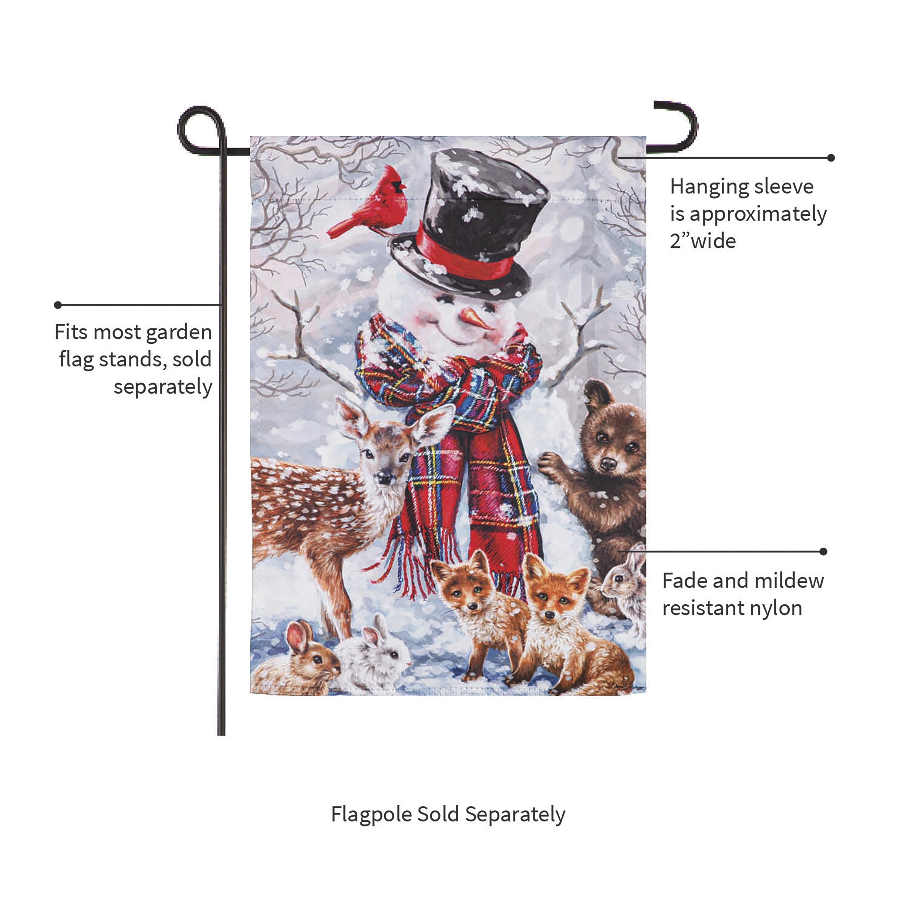 Forest Friends Suede Garden Flag - Sports Collectibles, Sports Memorabilia, Sports Fan Shop, Sports Gifts