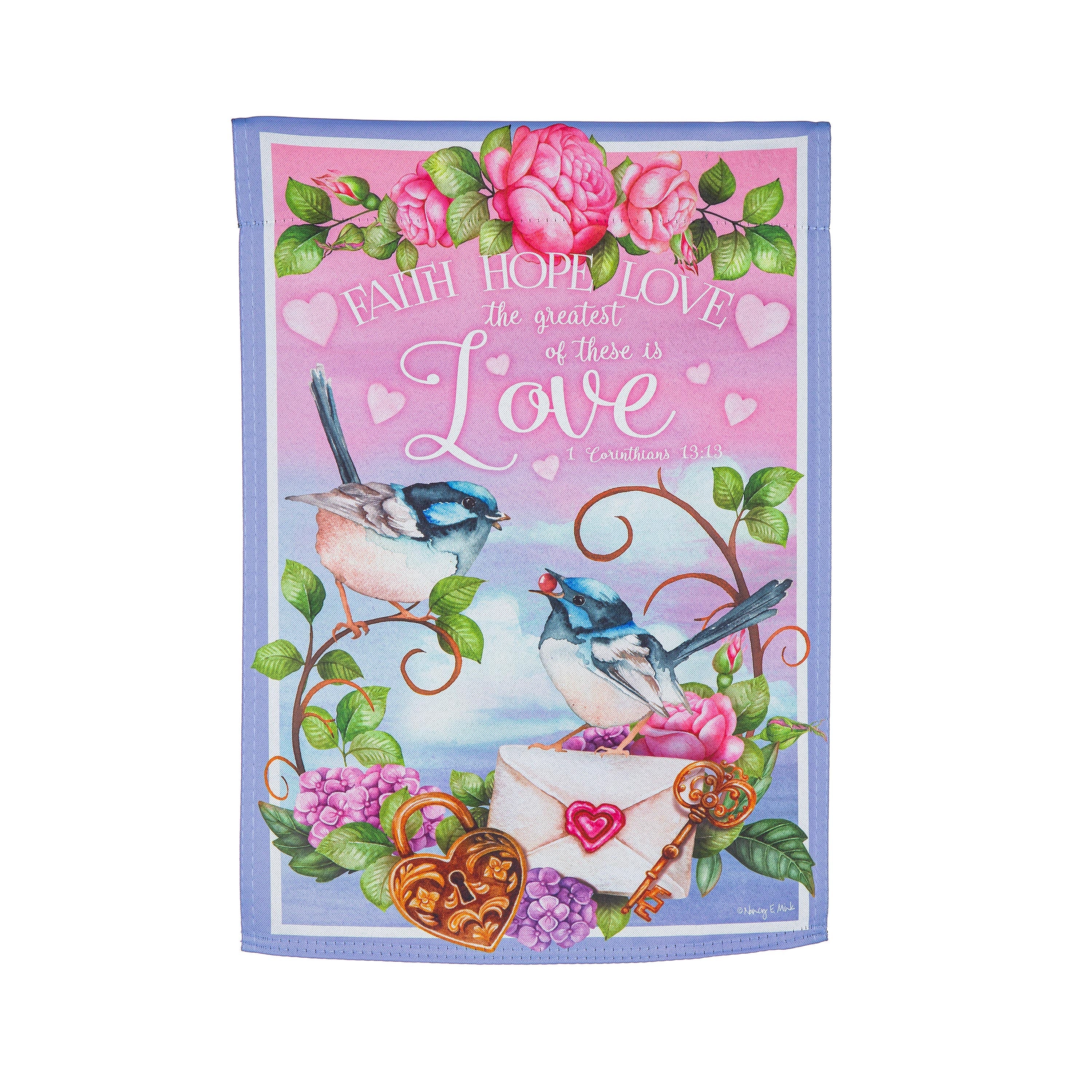 Love Inspiration Flag Suede Garden Flag - Sports Collectibles, Sports Memorabilia, Sports Fan Shop, Sports Gifts