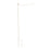 Metal Twist Garden Flag Stand, Brushed Ivory Finish
