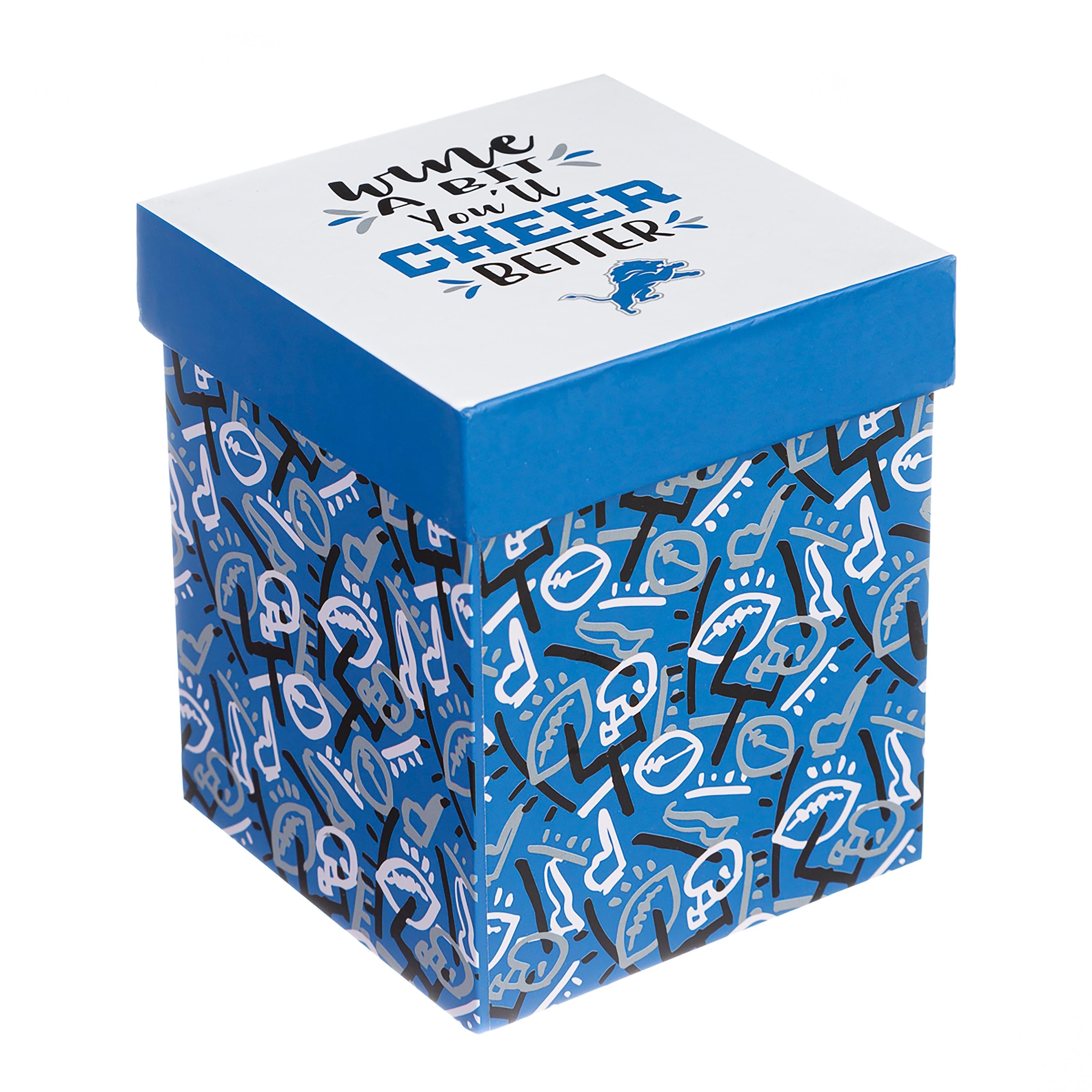 Detroit Lions, 17oz Boxed Stemless Wine - Sports Gifts, Sports Memorabilia, Sports Collectibles, Fan Shop