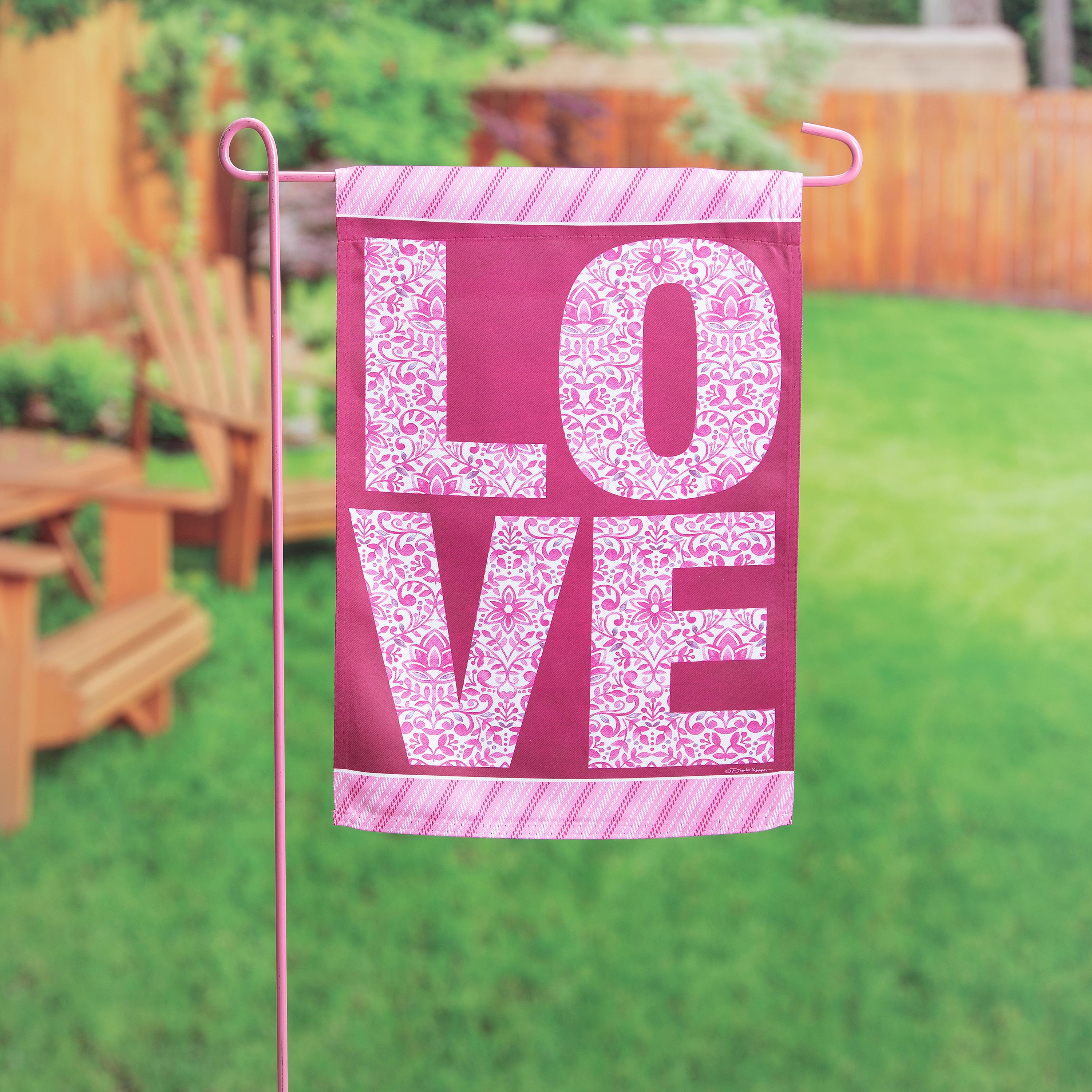 Love Suede Garden Flag - Sports Collectibles, Sports Memorabilia, Sports Fan Shop, Sports Gifts