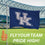 University of Kentucky Single Sided Estate Flag with 2 Grommets, 3'x5' - Sports Gifts, Sports Memorabilia, Sports Collectibles, Fan Shop