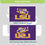 Louisiana State University Single Sided Estate Flag with 2 Grommets, 3'x5' - Sports Gifts, Sports Memorabilia, Sports Collectibles, Fan Shop