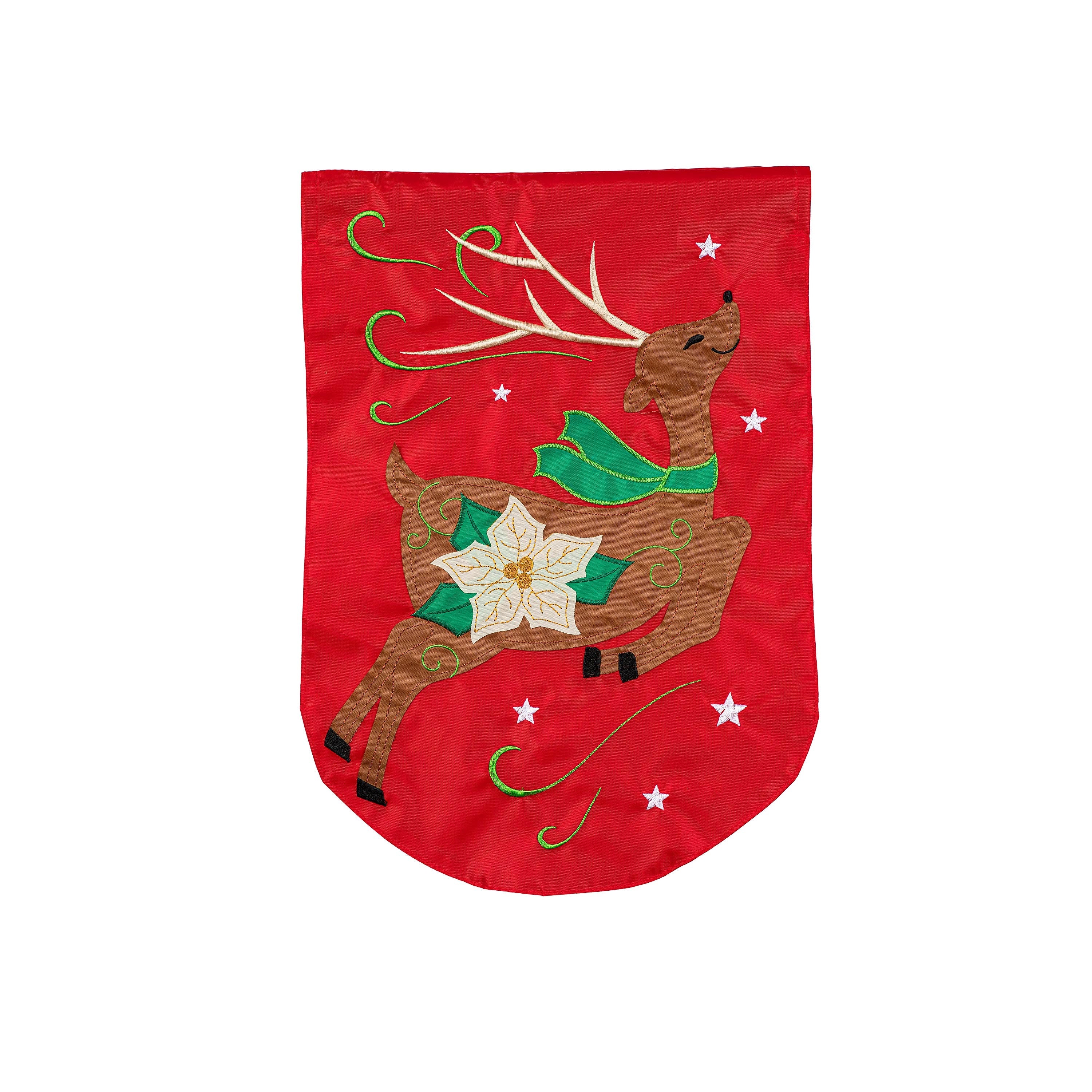 Dancing Deer  Basic Applique House Flag - Sports Gifts, Sports Memorabilia, Sports Collectibles, Fan Shop