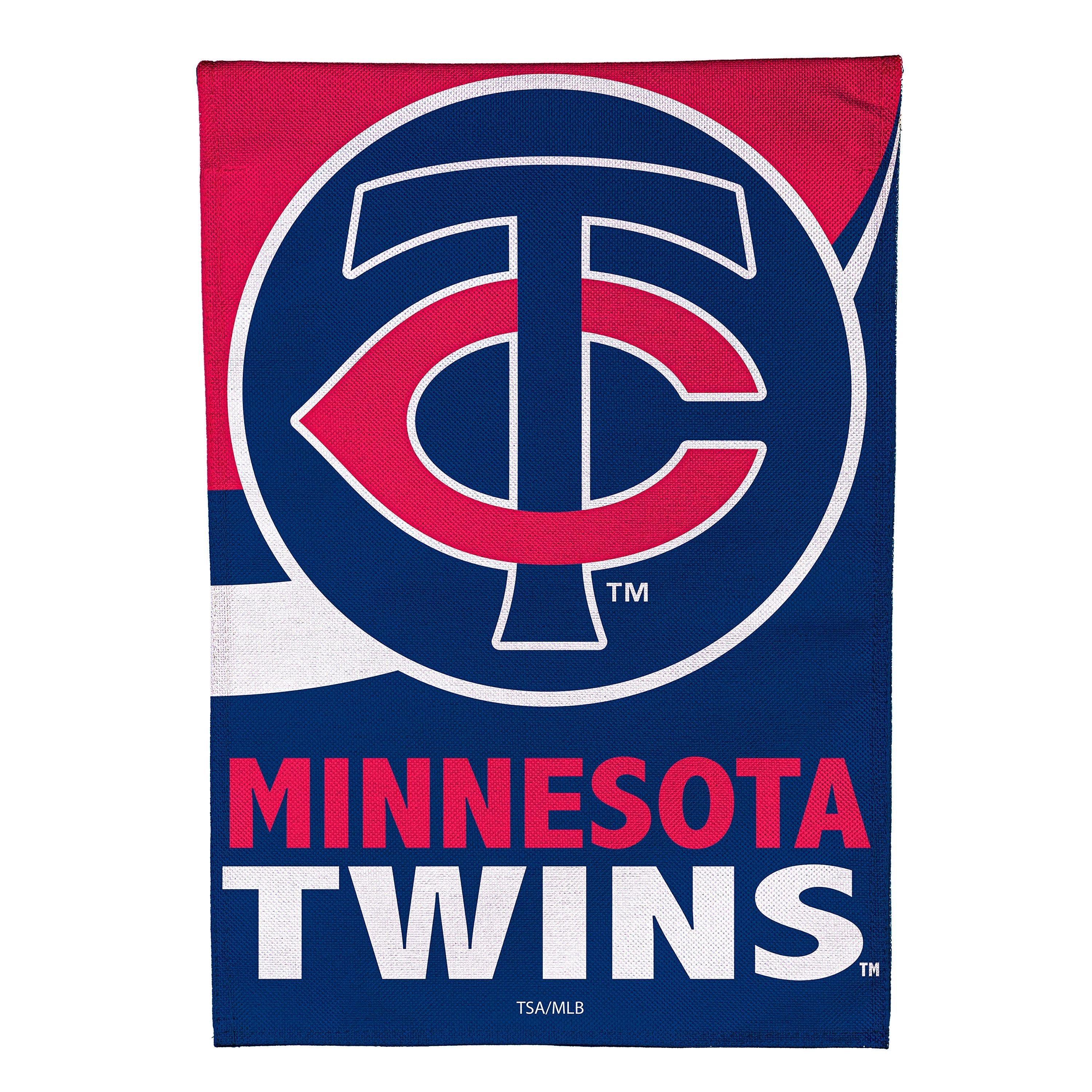 Minnesota Twins Burlap House Flag - Sports Collectibles, Sports Memorabilia, Sports Fan Shop, Sports Gifts