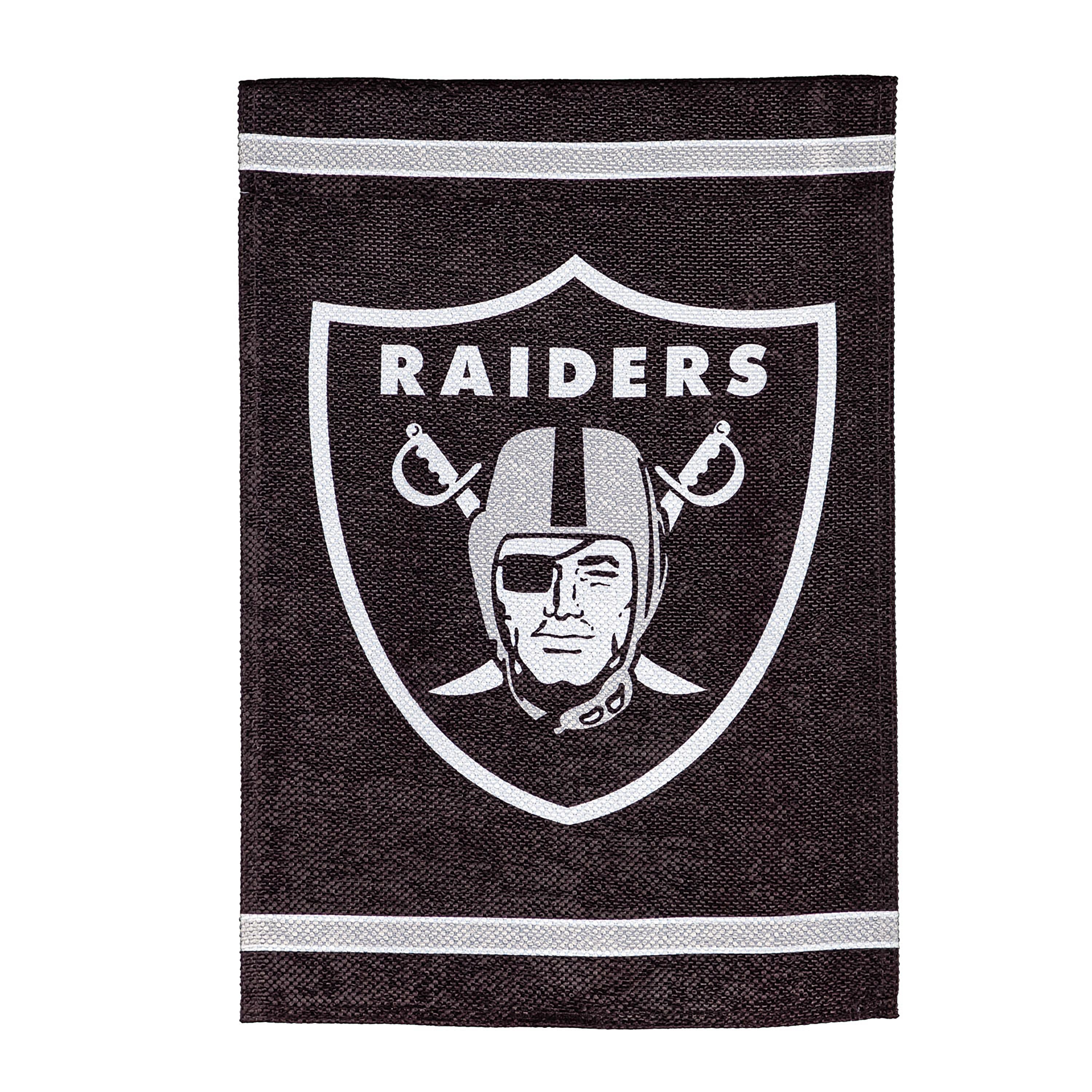 Embossed Suede Flag, House Size, Las Vegas Raiders - Sports Collectibles, Sports Memorabilia, Sports Fan Shop, Sports Gifts