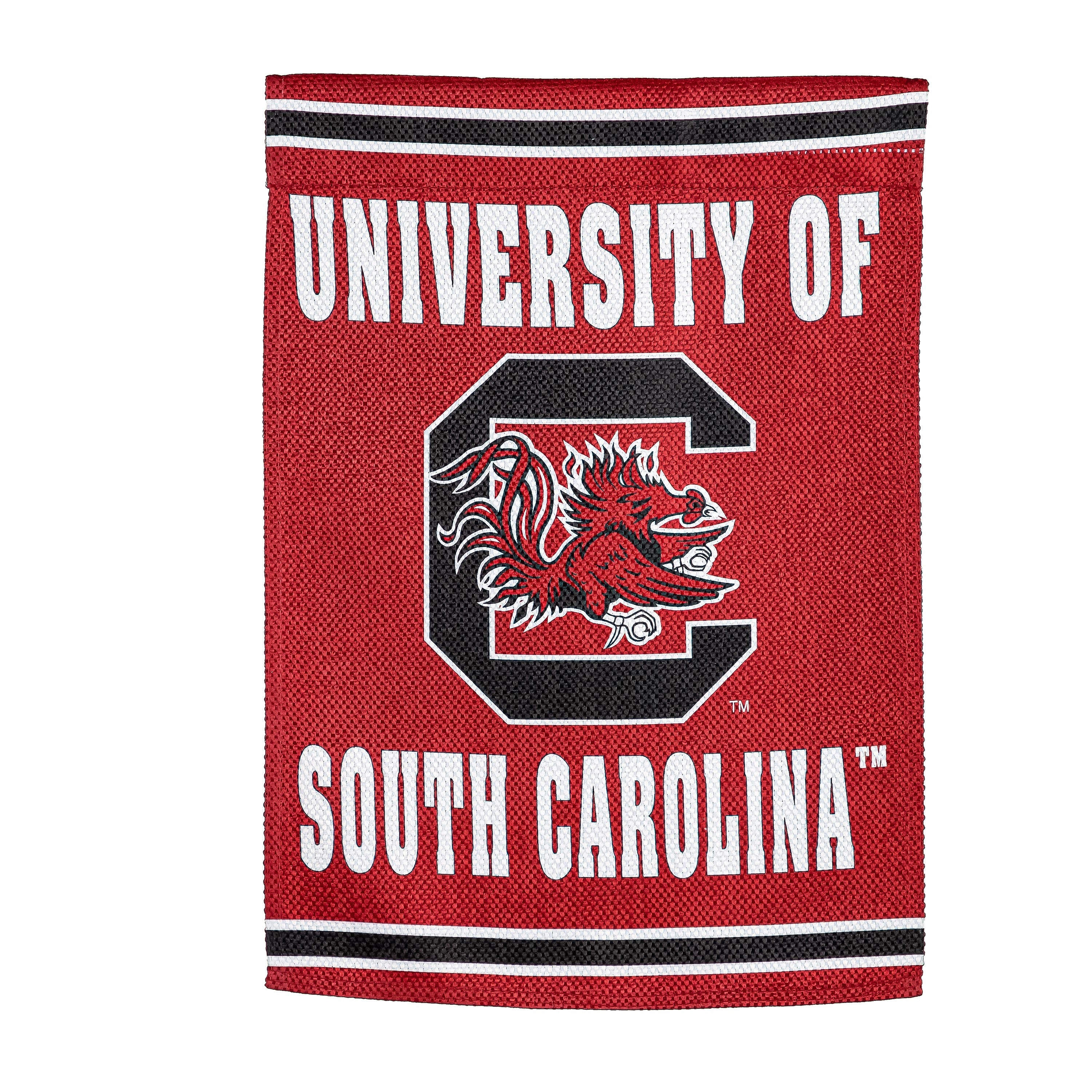 Embossed Suede Flag, House Size, University of South Carolina - Sports Collectibles, Sports Memorabilia, Sports Fan Shop, Sports Gifts