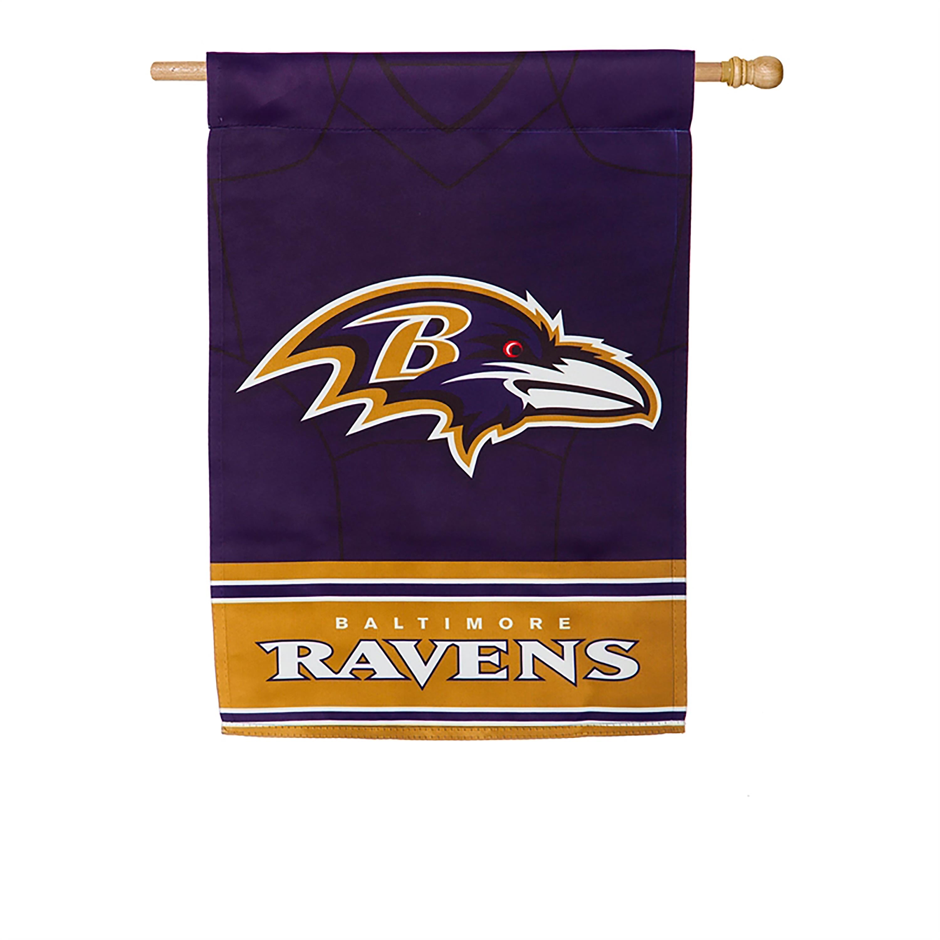 Flag, DS Suede, Foil, Reg, Jersey, Baltimore Ravens - Sports Collectibles, Sports Memorabilia, Sports Fan Shop, Sports Gifts