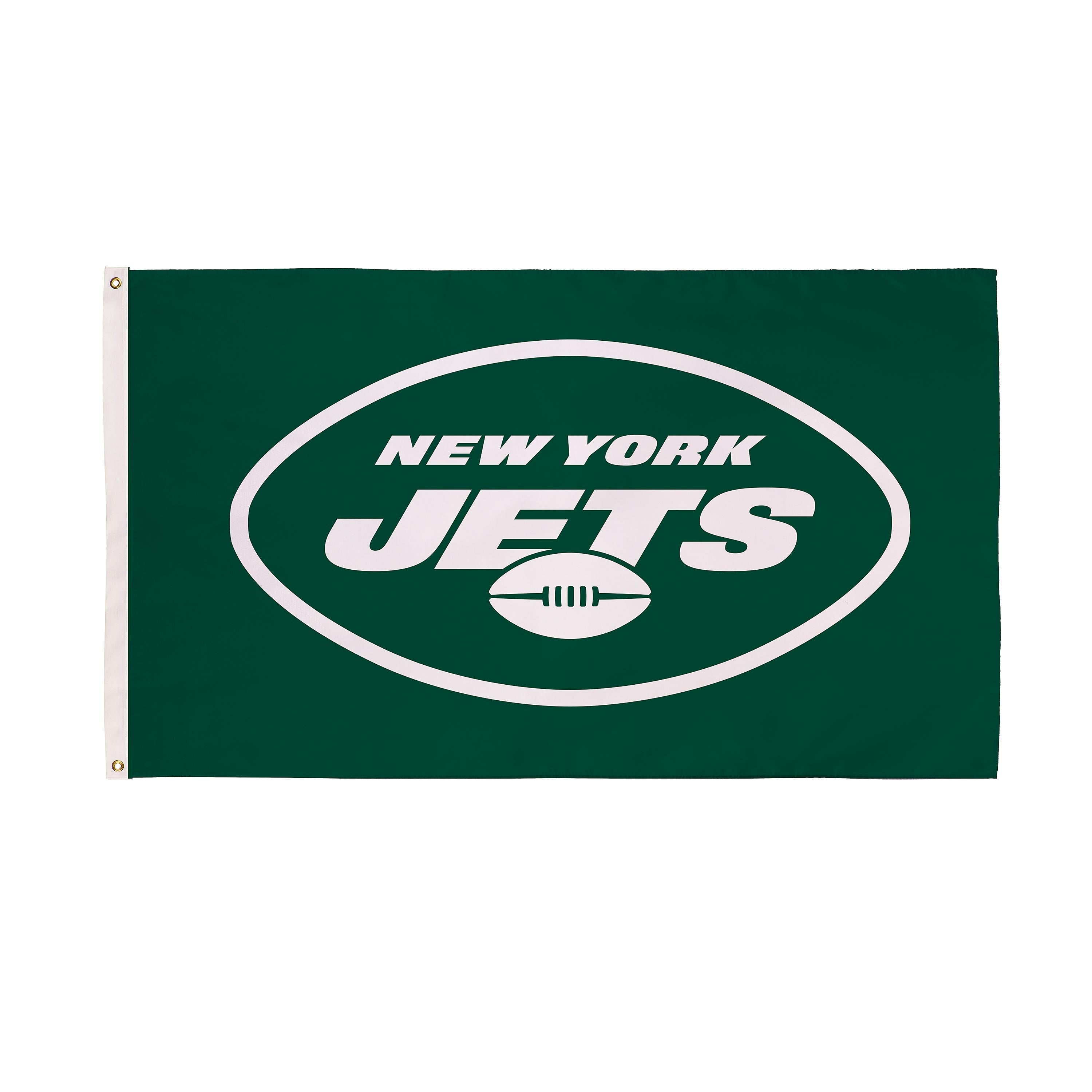3'x5' Single Sided Flag w/ 2 Grommets, New York Jets - Sports Gifts, Sports Memorabilia, Sports Collectibles, Fan Shop