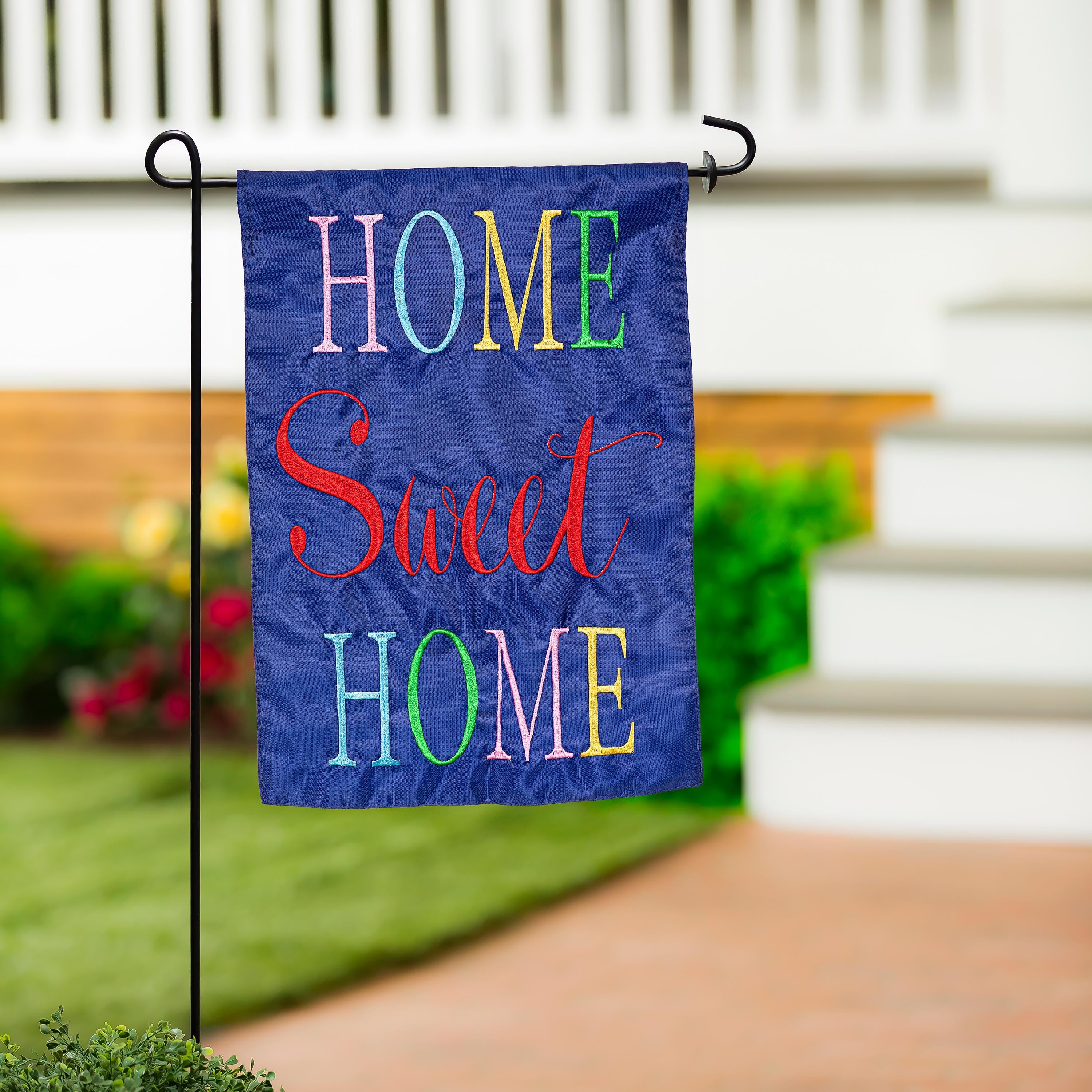 Home Sweet Home Basic Applique Garden Flag - Sports Collectibles, Sports Memorabilia, Sports Fan Shop, Sports Gifts