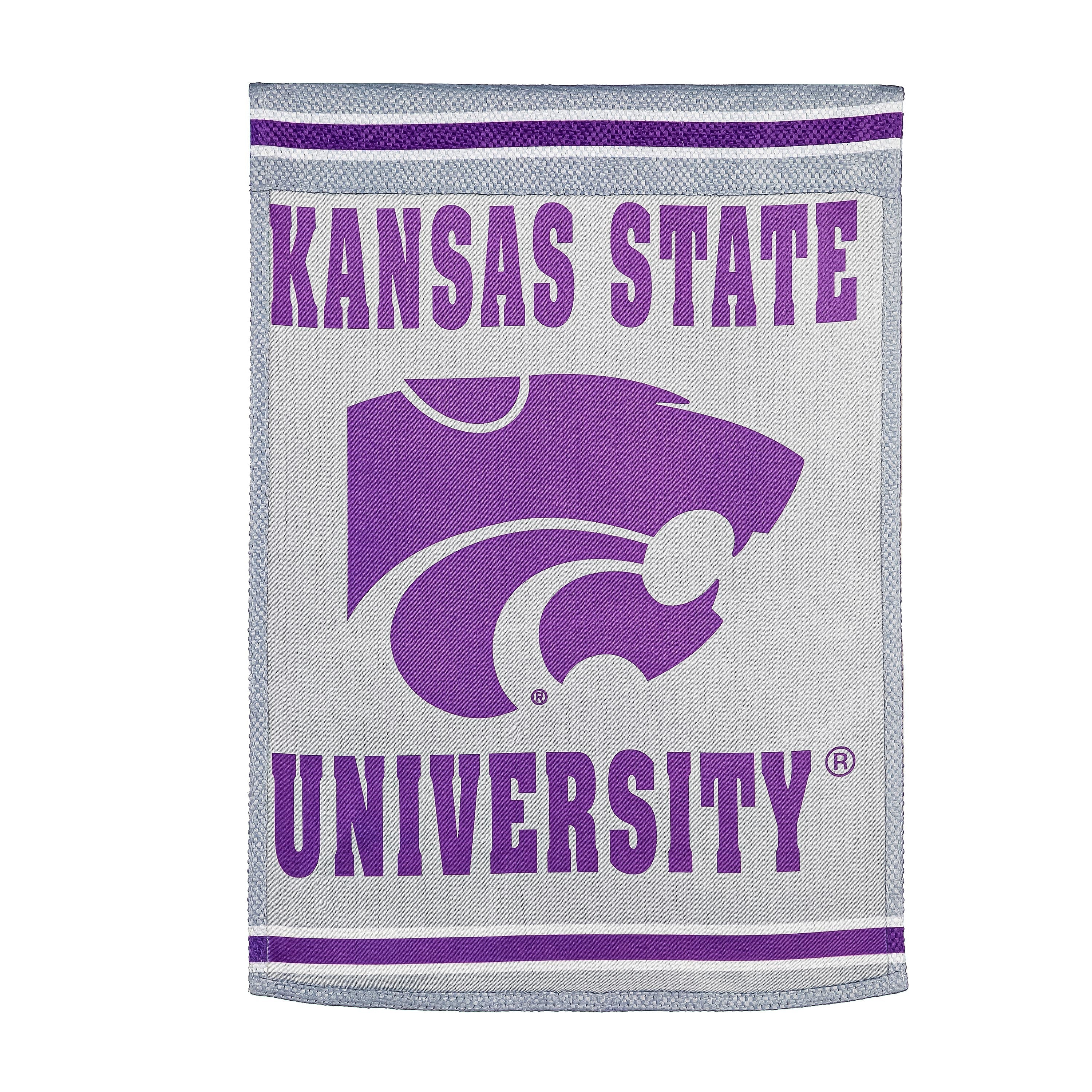 Embossed Suede Flag, House Size, Kansas State University - Sports Collectibles, Sports Memorabilia, Sports Fan Shop, Sports Gifts