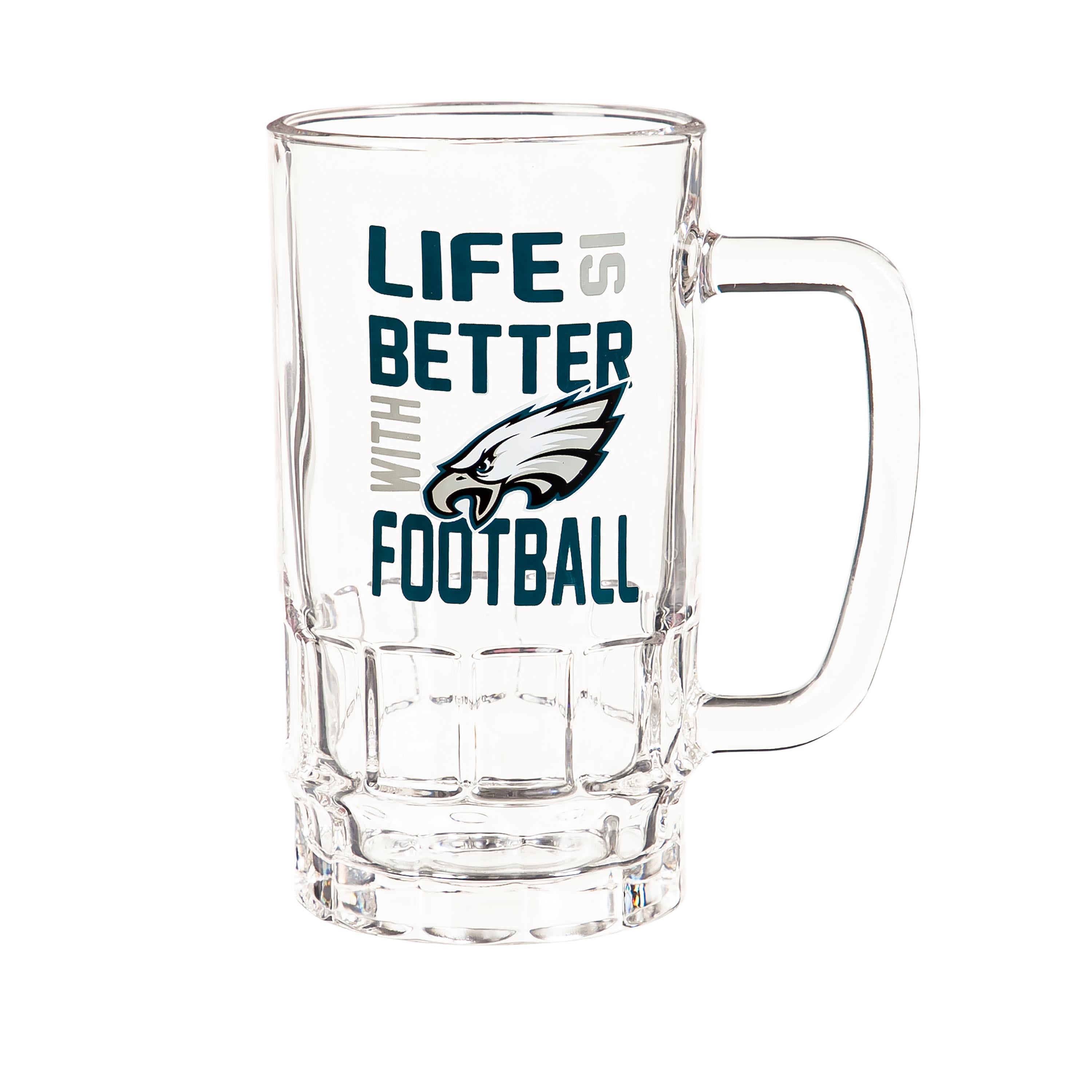 Glass Tankard Cup, with Gift Box, Philadelphia Eagles - Sports Collectibles, Sports Memorabilia, Sports Fan Shop, Sports Gifts