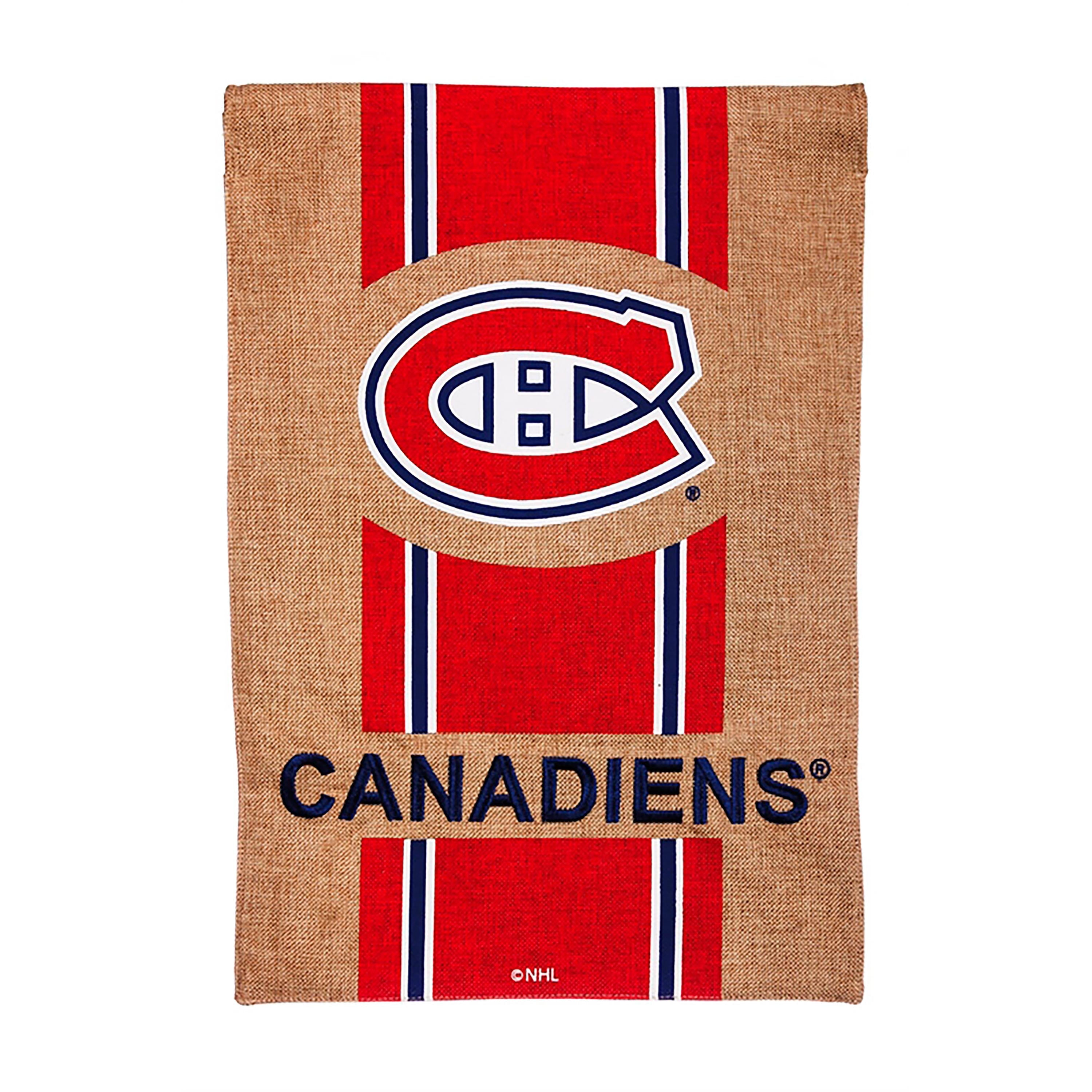 Flag, Burlap, Gar, Montreal Canadiens - Sports Collectibles, Sports Memorabilia, Sports Fan Shop, Sports Gifts