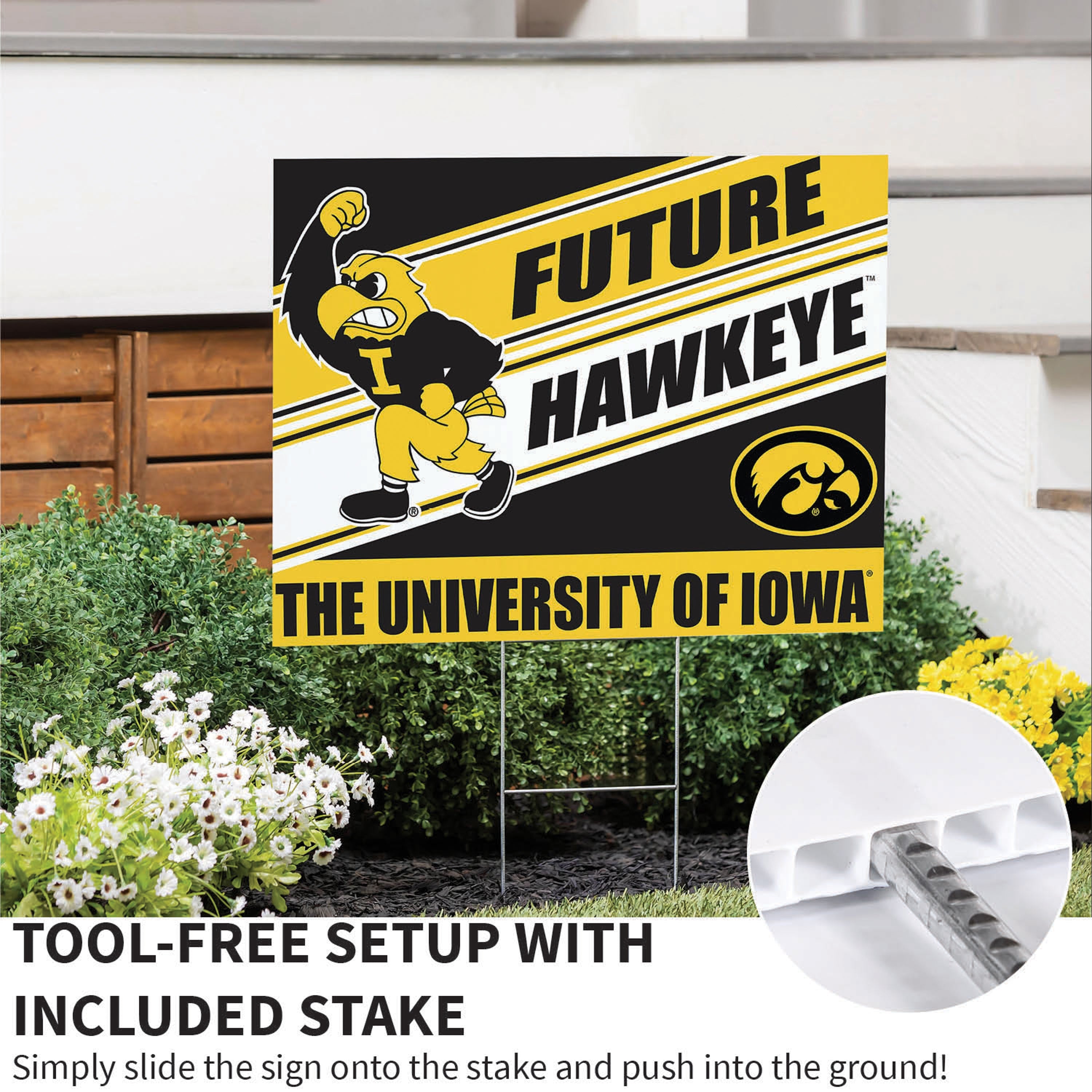University of Iowa Coroplast Yard Sign, Future Student - Sports Collectibles, Sports Memorabilia, Sports Fan Shop, Sports Gifts
