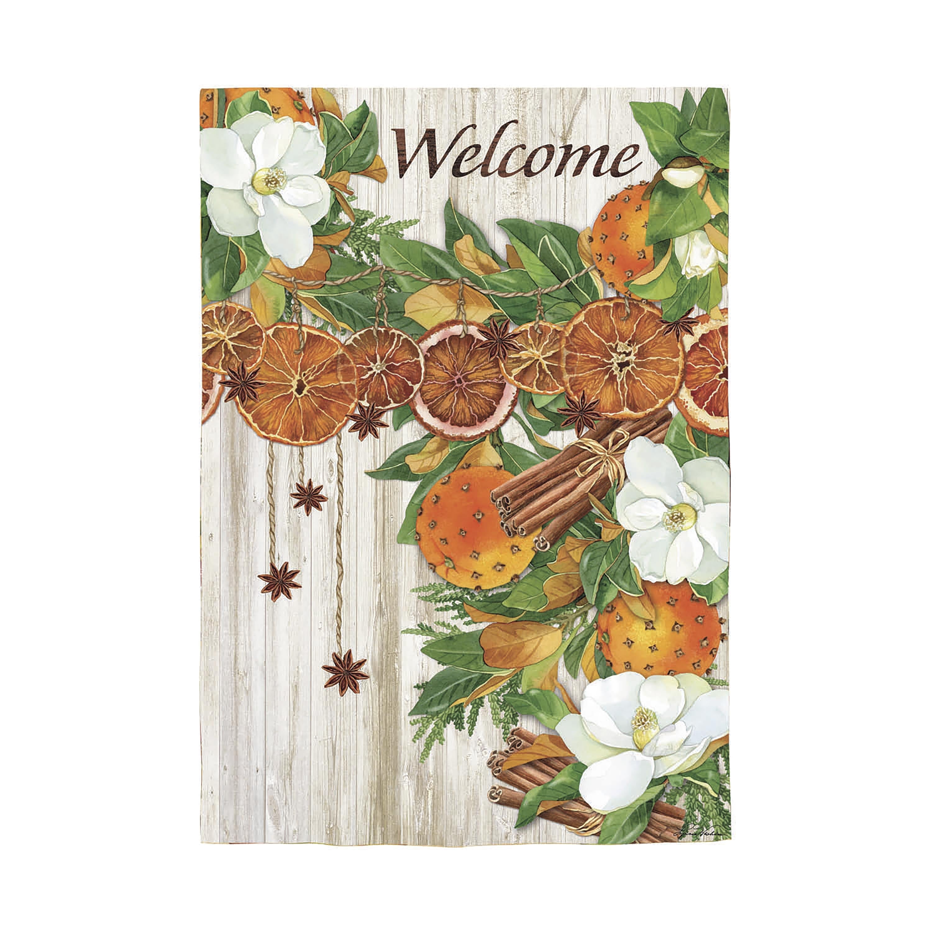 Welcome Fall Moire Garden Flag - Sports Collectibles, Sports Memorabilia, Sports Fan Shop, Sports Gifts