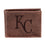 Kansas City Royals Bi-Fold Wallet Brown 100% Genuine Leather - Sports Gifts, Sports Memorabilia, Sports Collectibles, Fan Shop