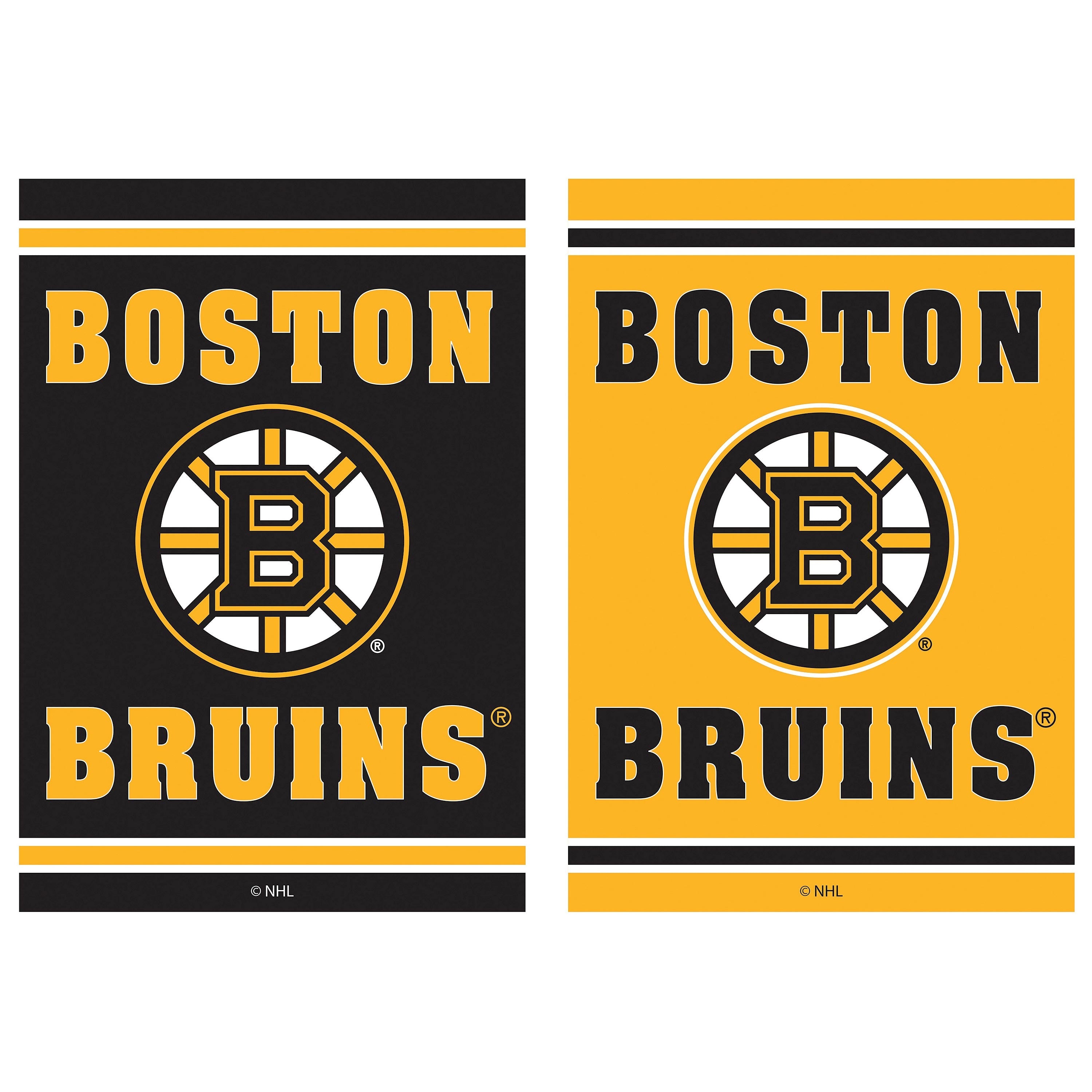Embossed Suede Flag, House Size, Boston Bruins - Sports Collectibles, Sports Memorabilia, Sports Fan Shop, Sports Gifts