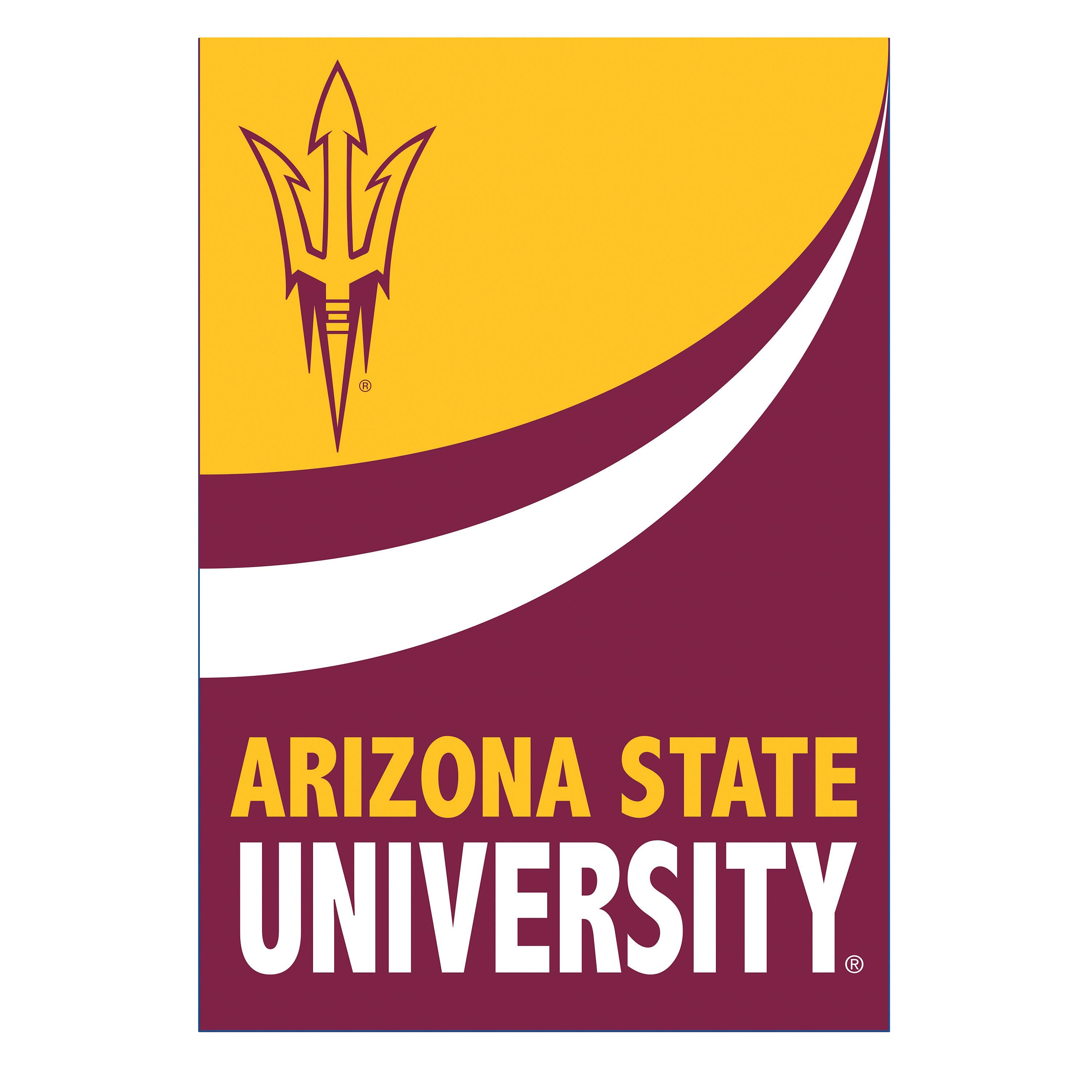Arizona State University Burlap Flag House Size - Sports Collectibles, Sports Memorabilia, Sports Fan Shop, Sports Gifts
