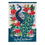 Floral Peacock Garden Linen Flag - Sports Collectibles, Sports Memorabilia, Sports Fan Shop, Sports Gifts