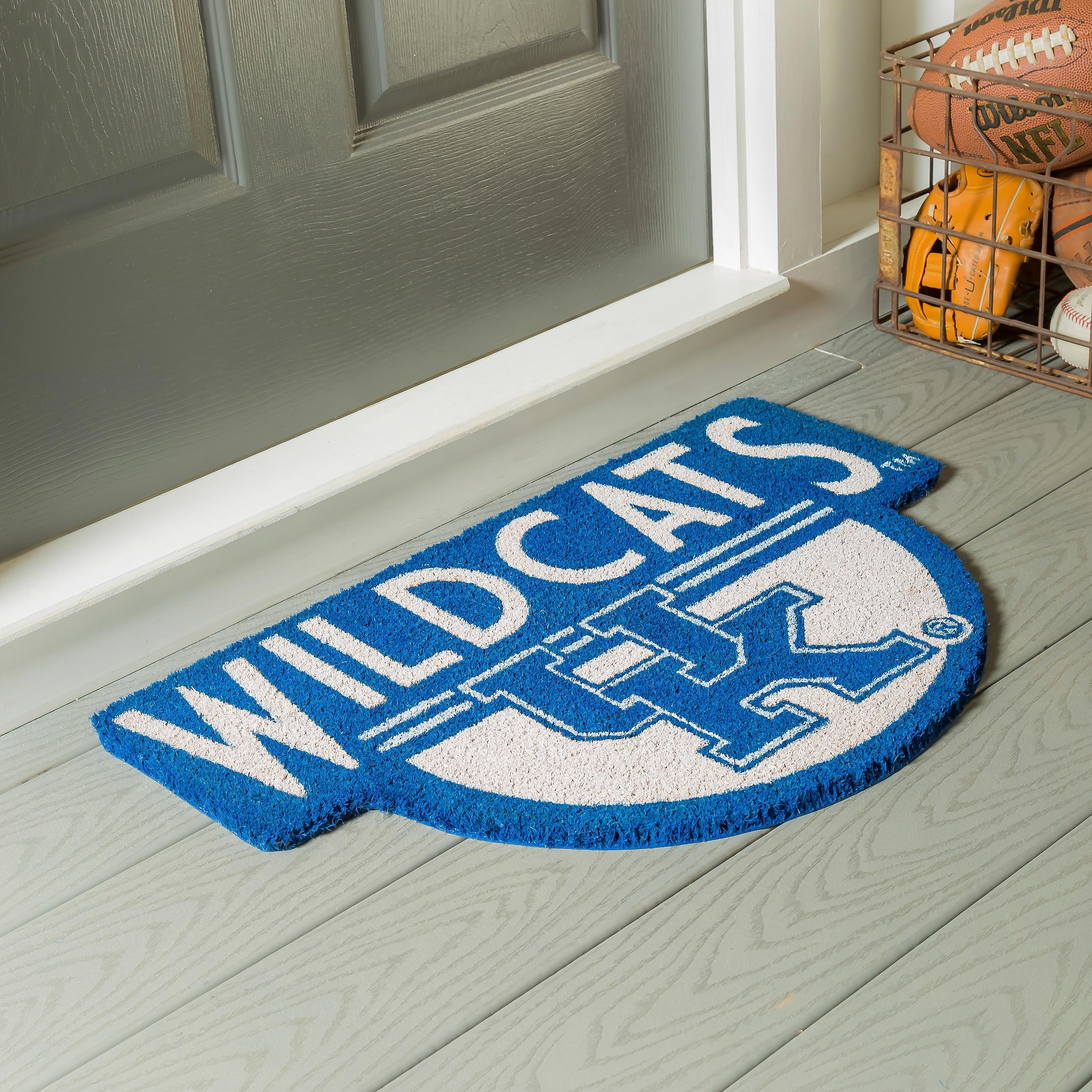 NCAA Team Shaped Coir Door Mat, Kentucky Wildcats - Sports Collectibles, Sports Memorabilia, Sports Fan Shop, Sports Gifts