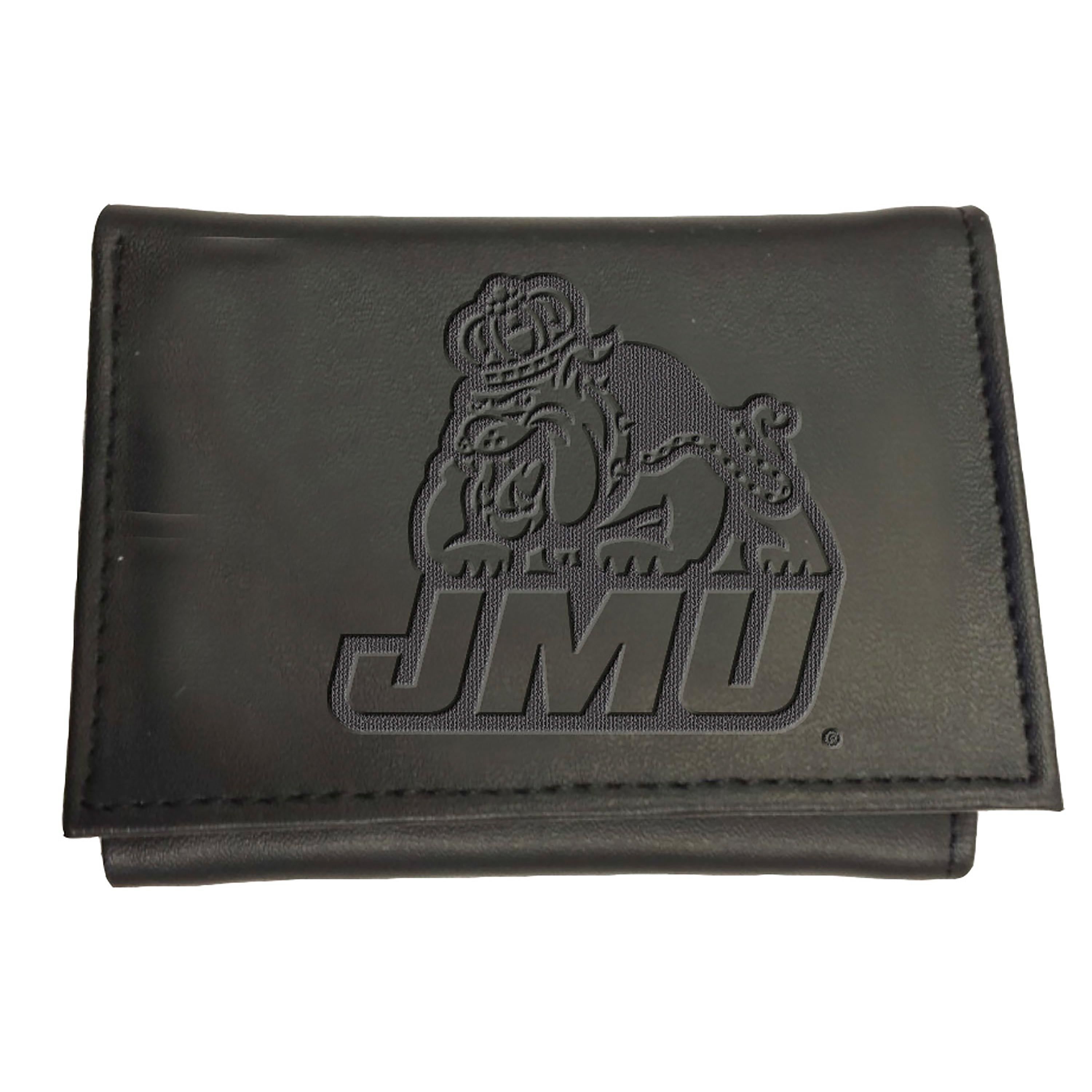 James Madison University, Tri-Fold Wallet, Black - Sports Gifts, Sports Memorabilia, Sports Collectibles, Fan Shop