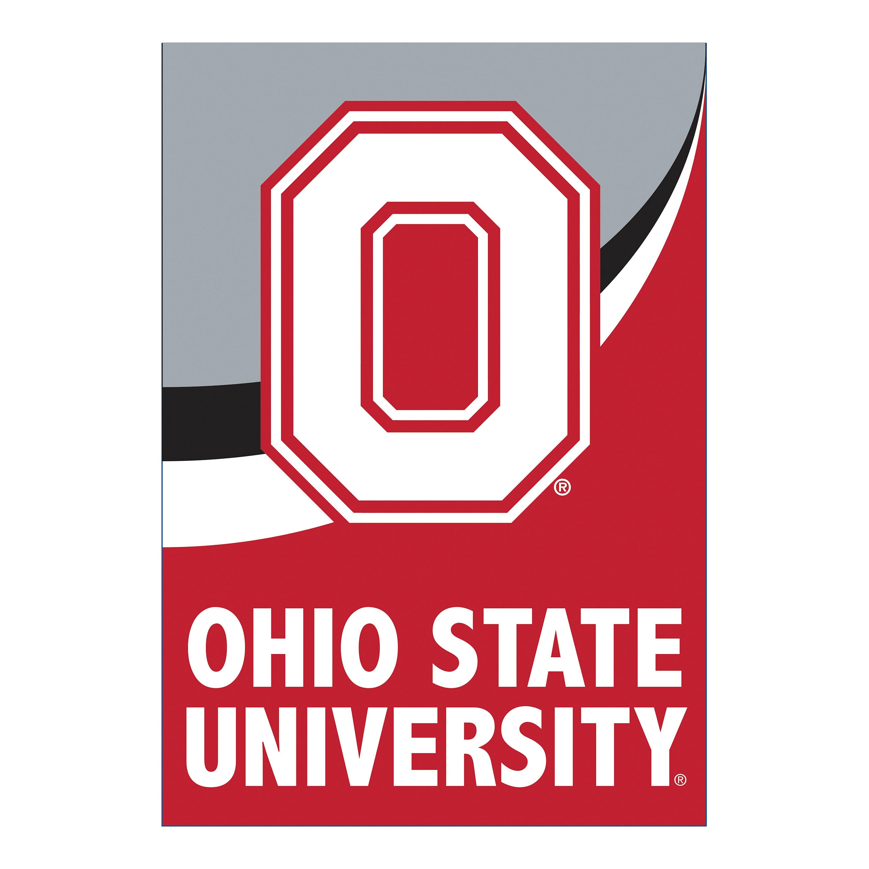 Ohio State University Burlap Flag GDN Size - Sports Collectibles, Sports Memorabilia, Sports Fan Shop, Sports Gifts