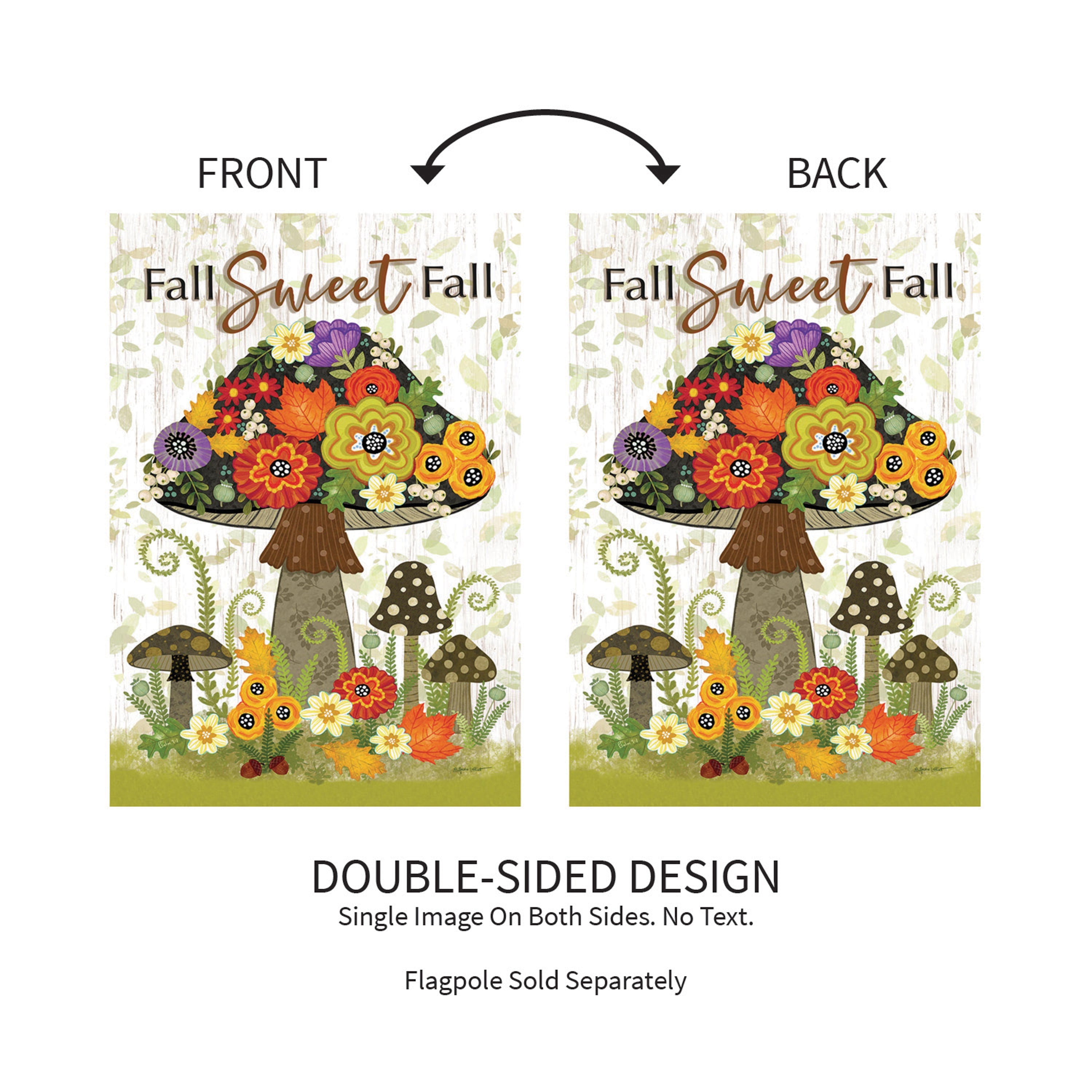 Fall Sweet Fall Burlap Garden Flag - Sports Collectibles, Sports Memorabilia, Sports Fan Shop, Sports Gifts