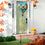 Welcome Friends Leopard Sunflower Burlap Balloon Spinner - Sports Gifts, Sports Memorabilia, Sports Collectibles, Fan Shop