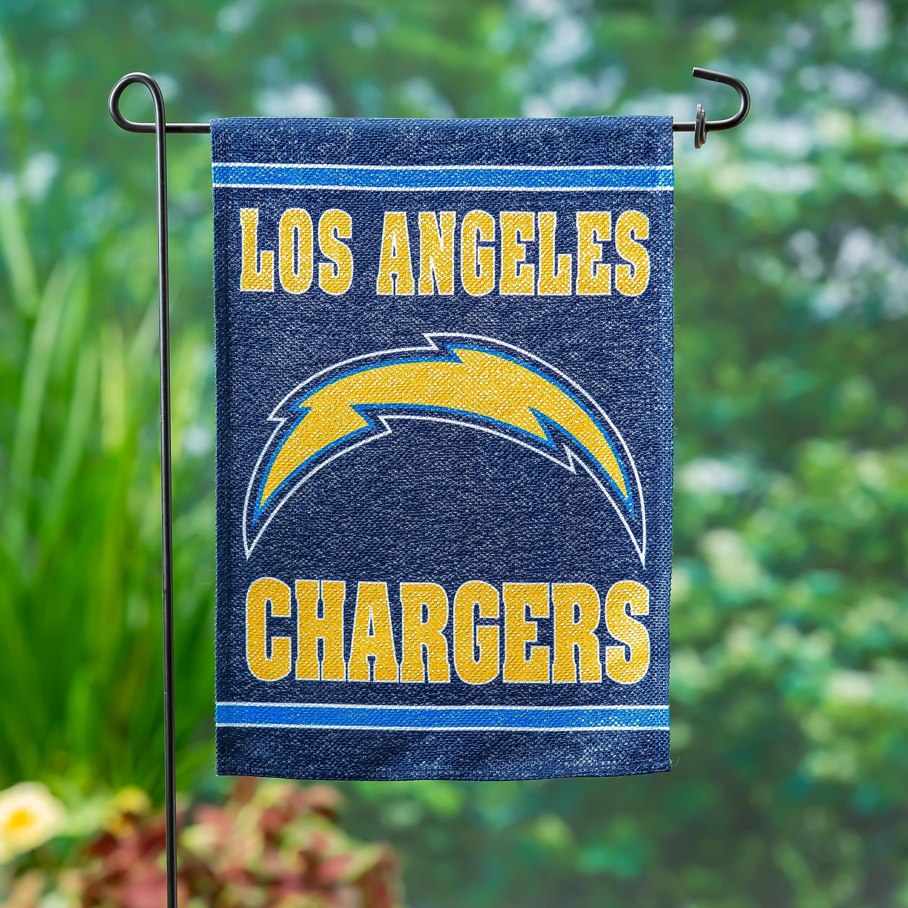 Embossed Suede Flag, GDN Size, Los Angeles Chargers - Sports Collectibles, Sports Memorabilia, Sports Fan Shop, Sports Gifts