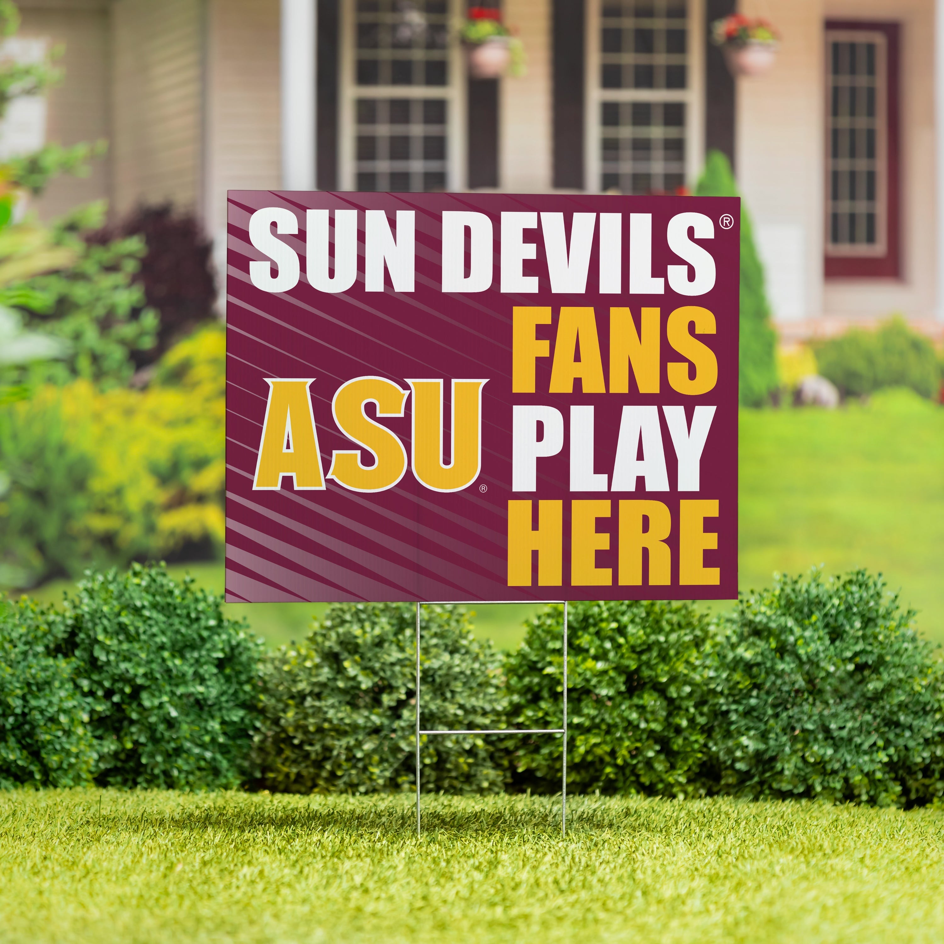 Arizona State University Coroplast Yard Sign "Fans Play Here" - Sports Collectibles, Sports Memorabilia, Sports Fan Shop, Sports Gifts