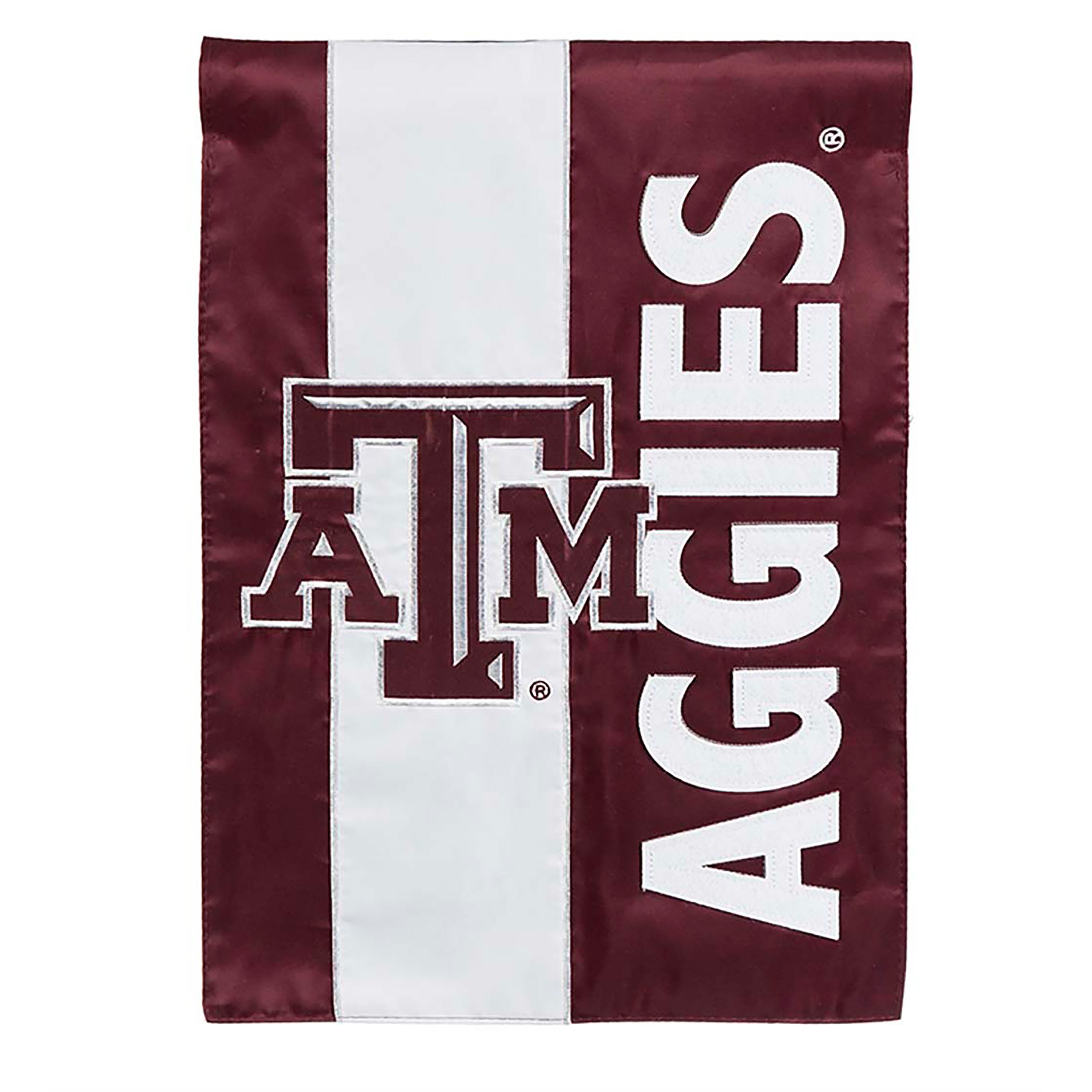 Double-Sided Embellished NCAA College Team Pride Applique House Flag, Texas A&M - Sports Collectibles, Sports Memorabilia, Sports Fan Shop, Sports Gifts