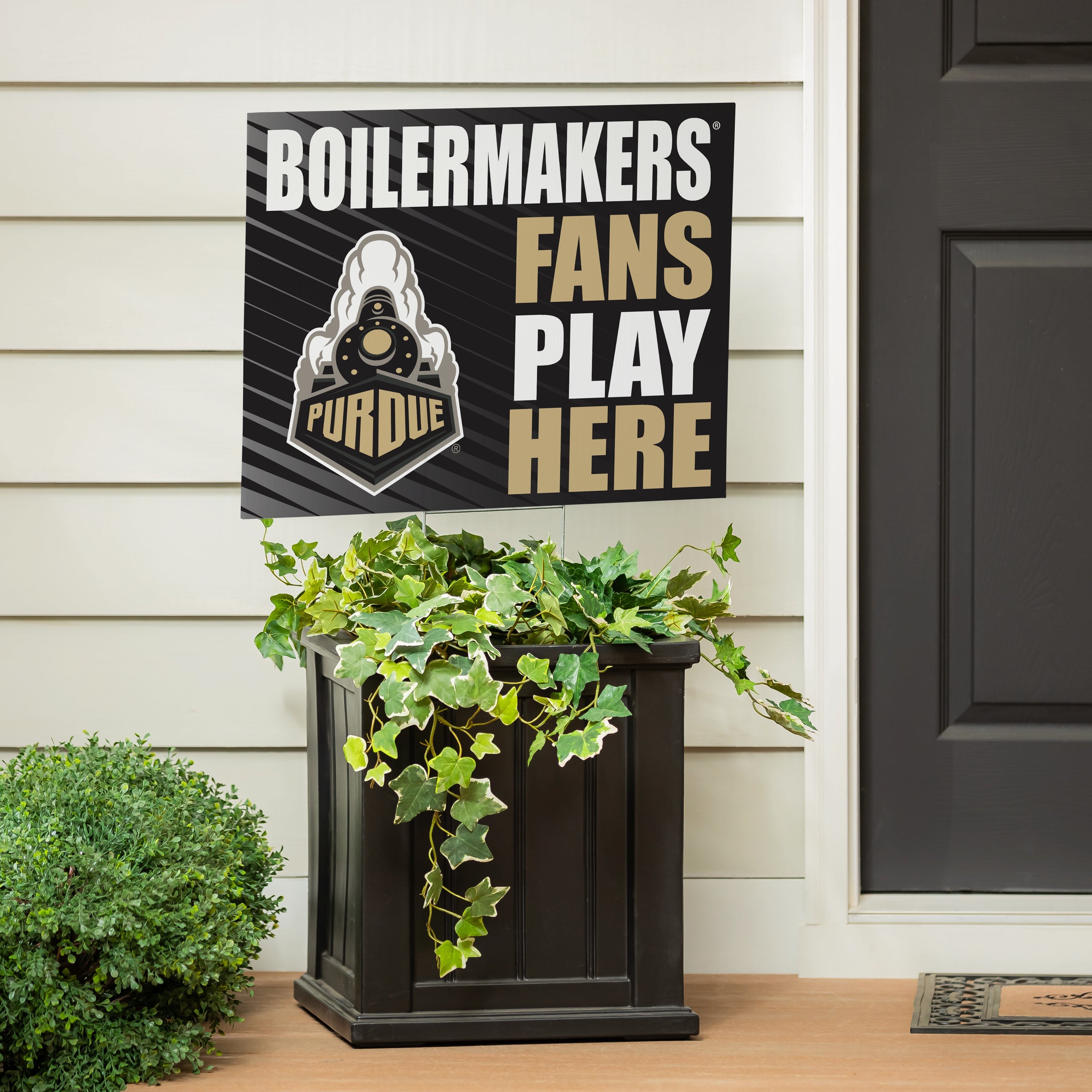 Purdue University Coroplast Yard Sign "Fans Play Here" - Sports Collectibles, Sports Memorabilia, Sports Fan Shop, Sports Gifts