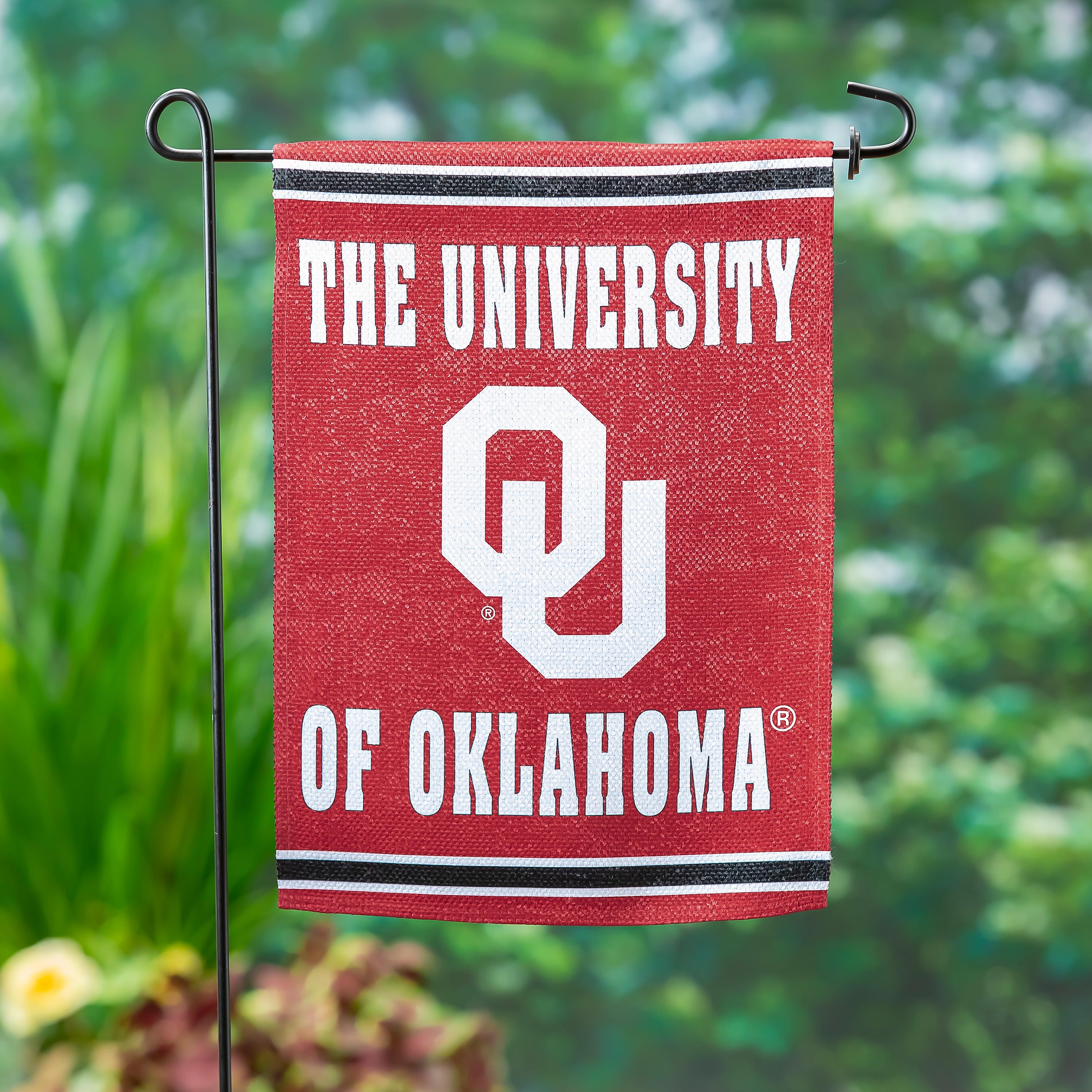 Embossed Suede Flag, GDN Size, University of Oklahoma - Sports Gifts, Sports Memorabilia, Sports Collectibles, Fan Shop