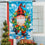 Gnome with a Christmas Wreath House Lustre Flag - Sports Collectibles, Sports Memorabilia, Sports Fan Shop, Sports Gifts