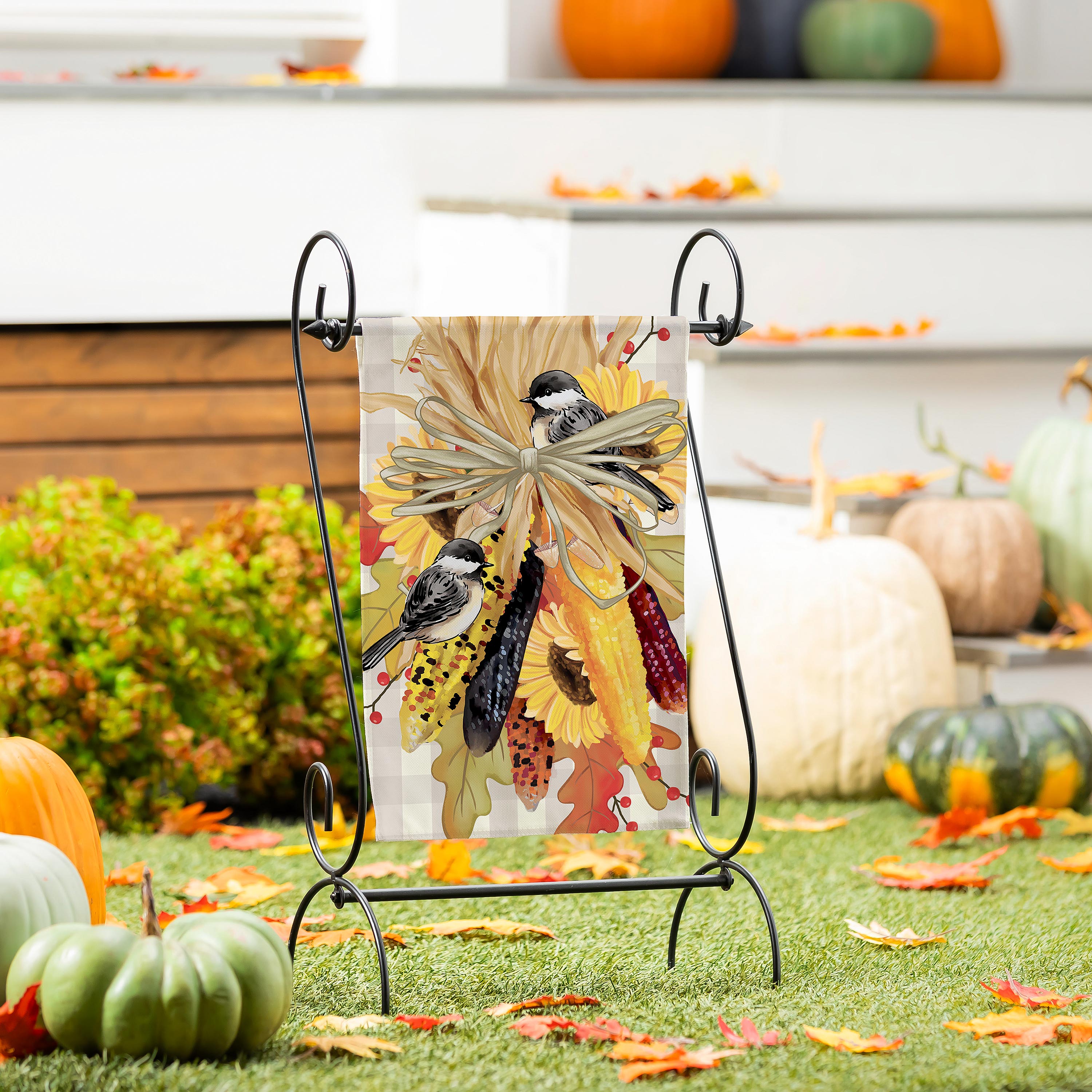 Ornamental Corn Burlap Garden Flag - Sports Collectibles, Sports Memorabilia, Sports Fan Shop, Sports Gifts