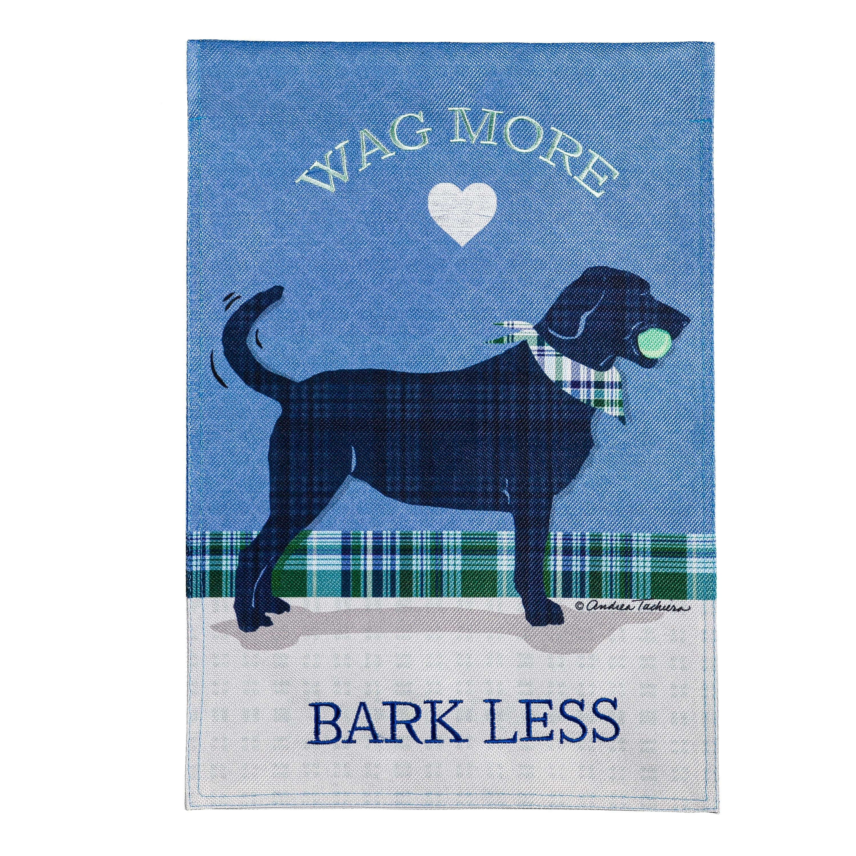 Wag More, Bark Less Garden Burlap Flag - Sports Gifts, Sports Memorabilia, Sports Collectibles, Fan Shop