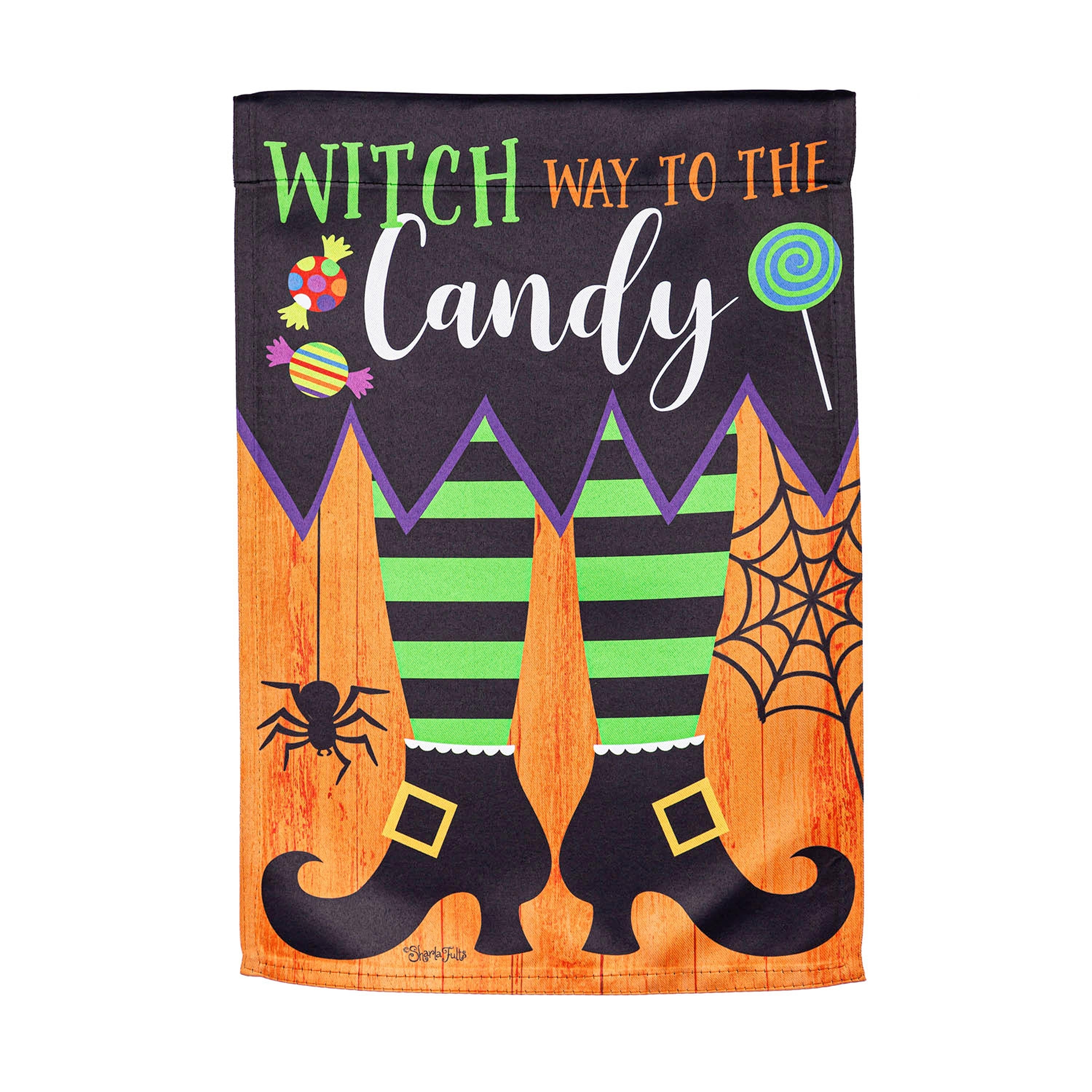 Witch Way House Suede Flag - Sports Collectibles, Sports Memorabilia, Sports Fan Shop, Sports Gifts