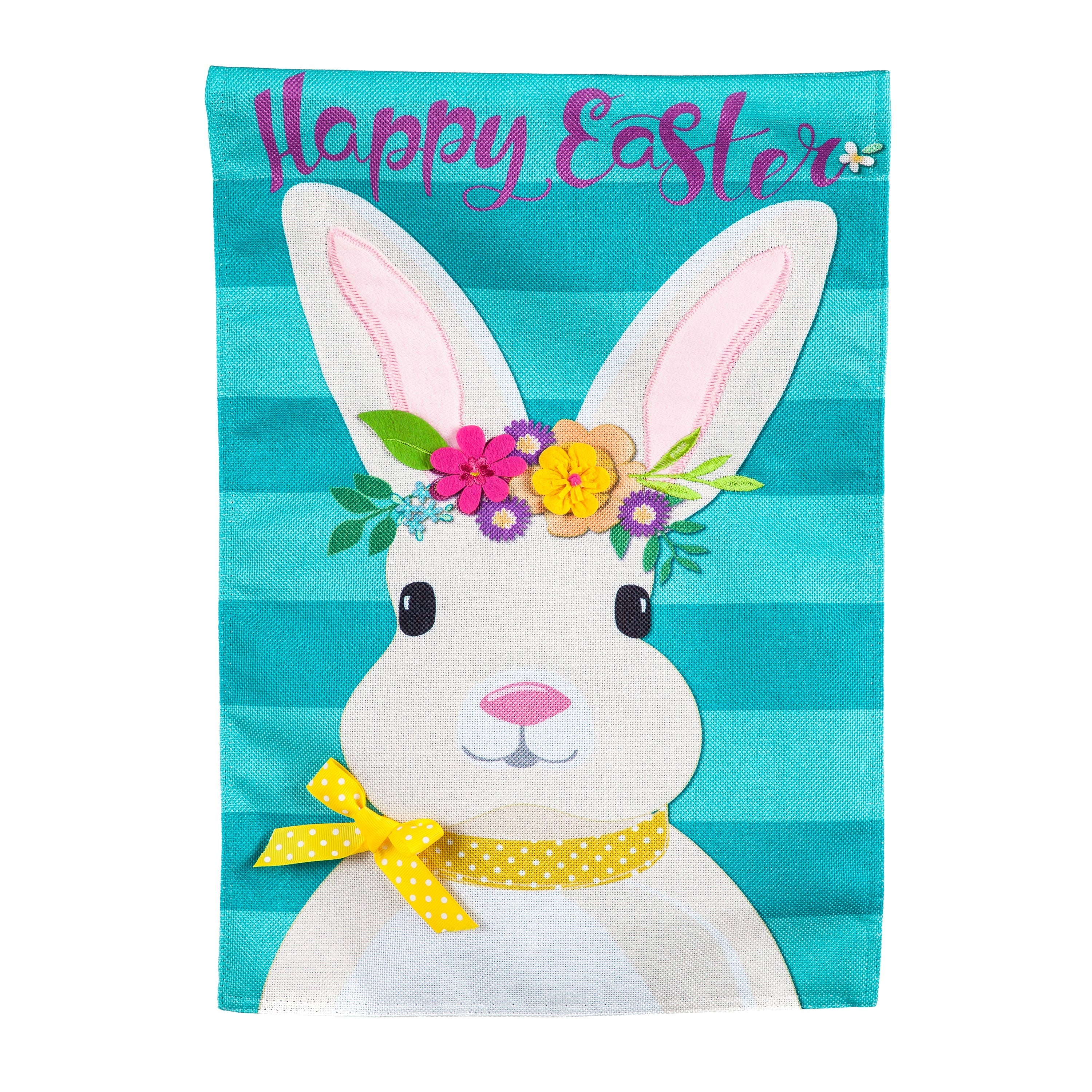 Easter Bunny Garden Burlap Flag - Sports Collectibles, Sports Memorabilia, Sports Fan Shop, Sports Gifts