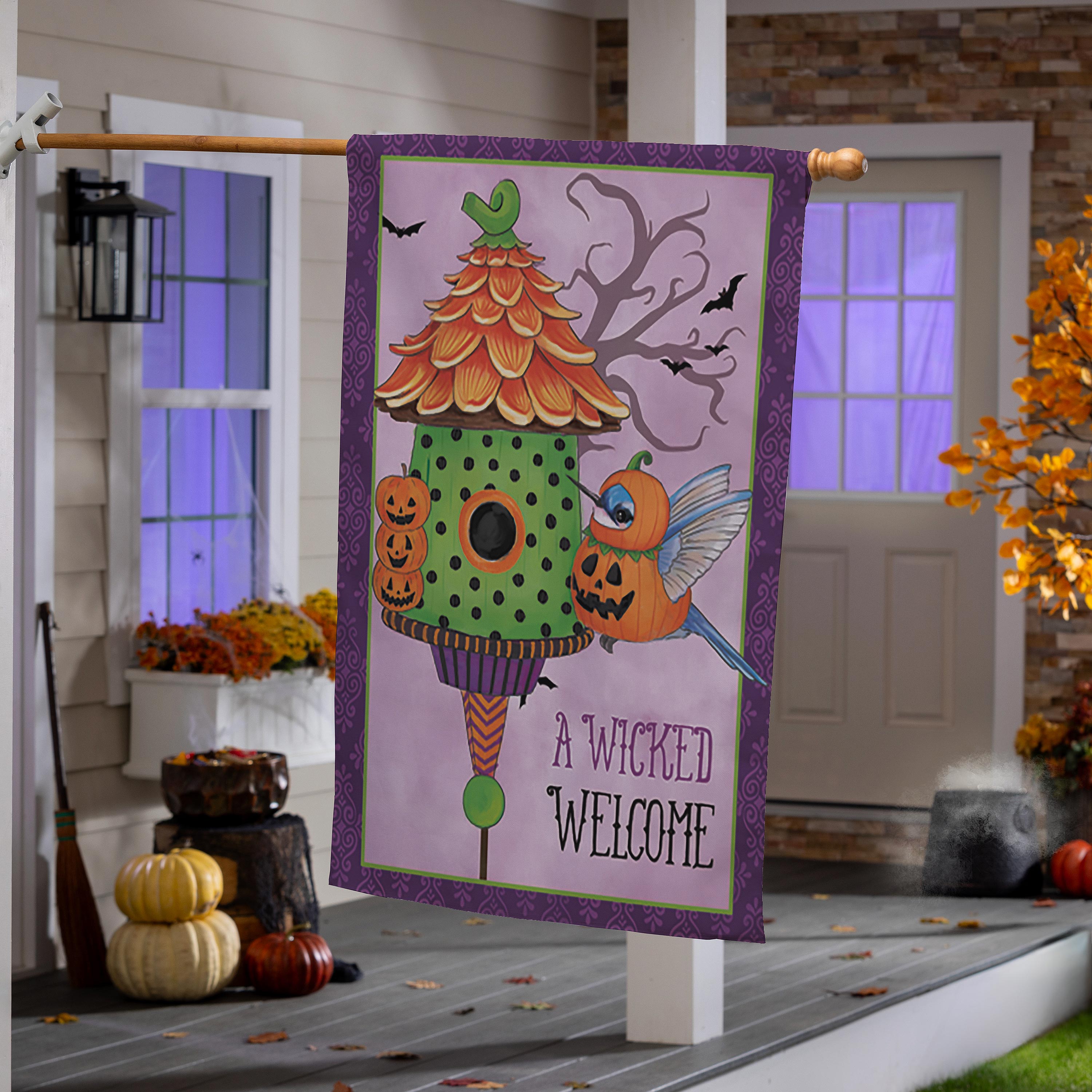 Trick or Tweet Suede House Flag - Sports Collectibles, Sports Memorabilia, Sports Fan Shop, Sports Gifts